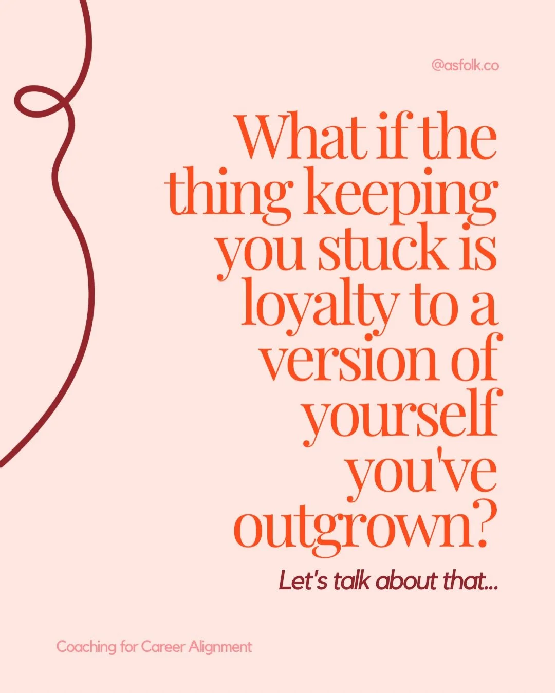 Outgrowing a career you worked hard for is one of the loneliest feelings there is - because from the outside, the career doesn&rsquo;t look like a problem at all ❤️&zwj;🩹

From the inside though, there&rsquo;s often a growing realisation that your c