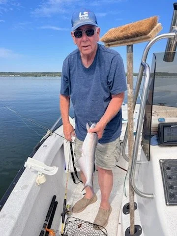 Well lookie what we caught. Enjoy fishing with family near Bernice RV park on Grand Lake.