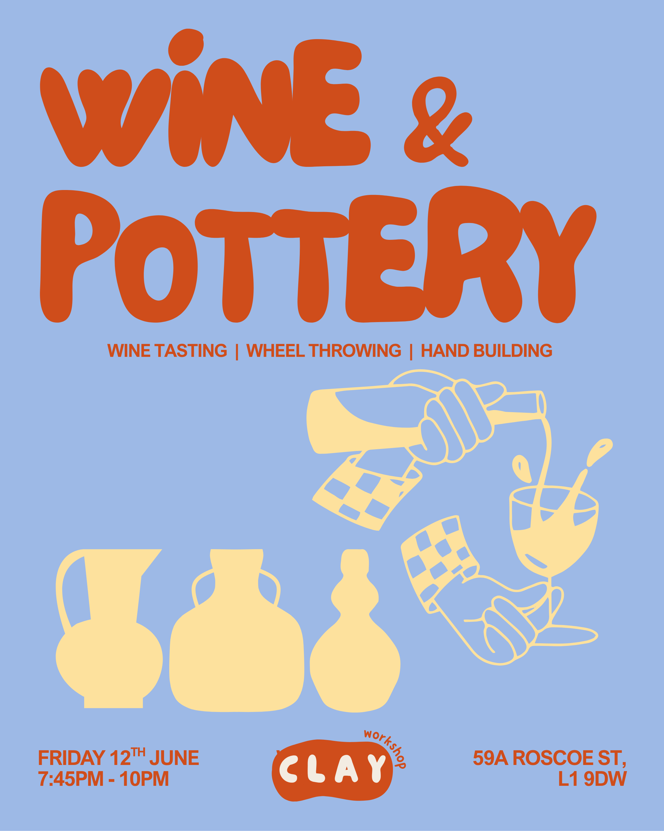 WINE &amp; POTTERY WITH WASTREL WINES