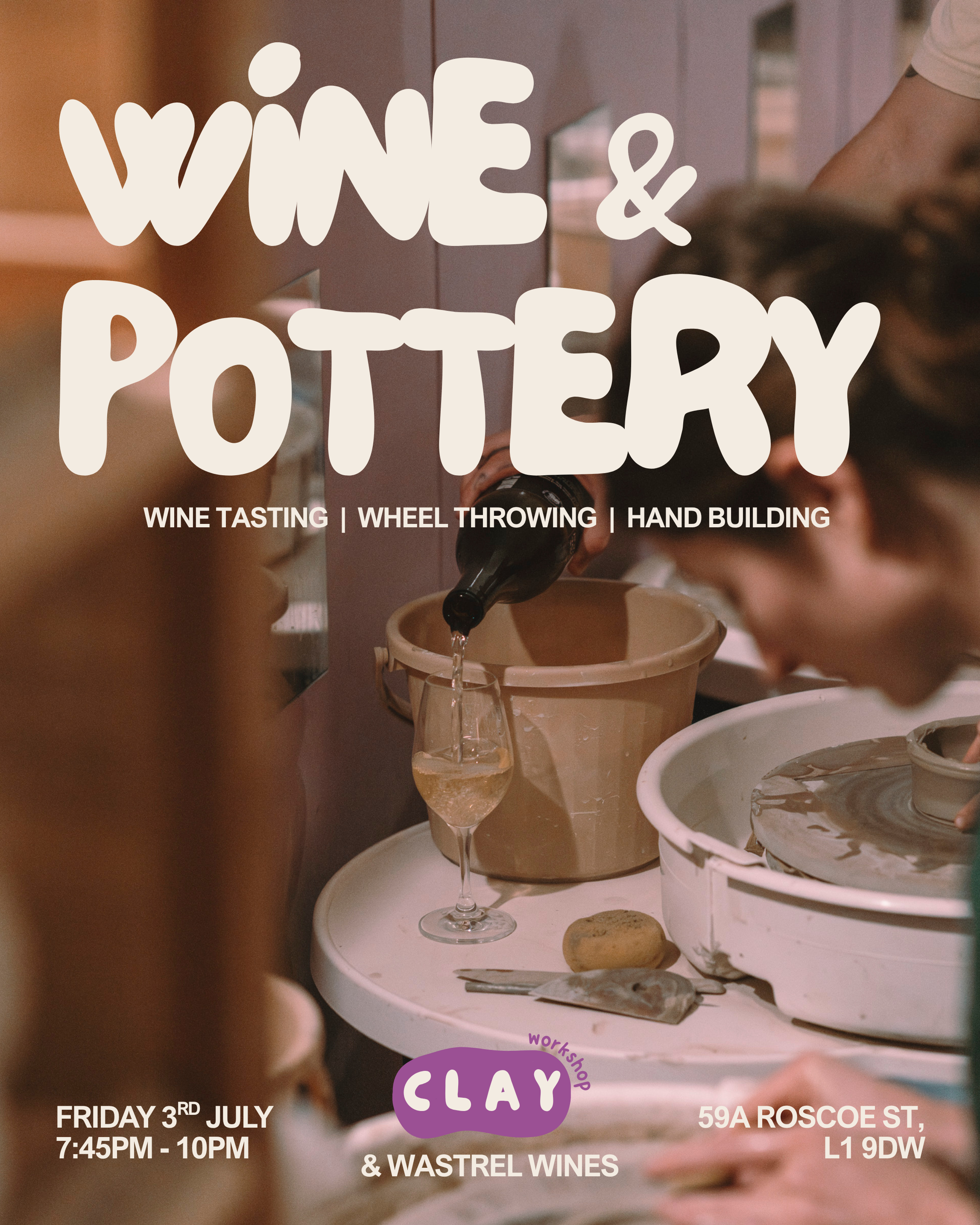WINE &amp; POTTERY WITH WASTREL WINES