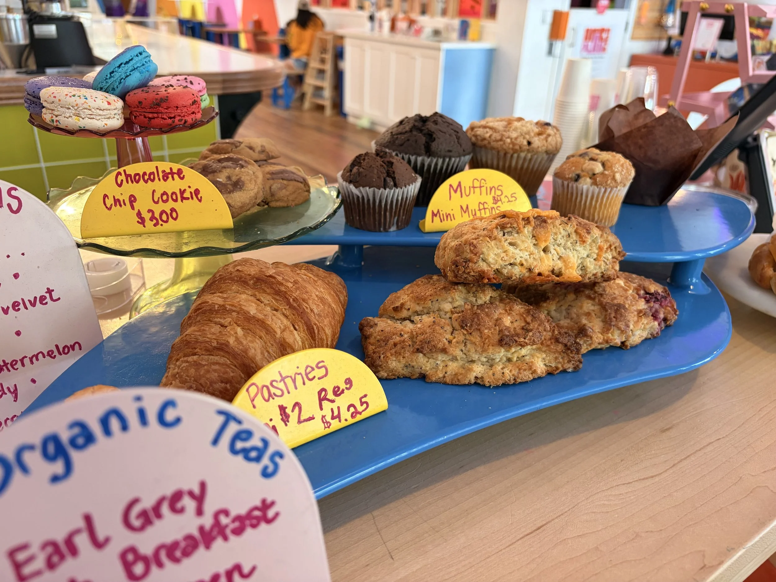 Pastries and sandwiches from local Petaluma partners at Art Play Café