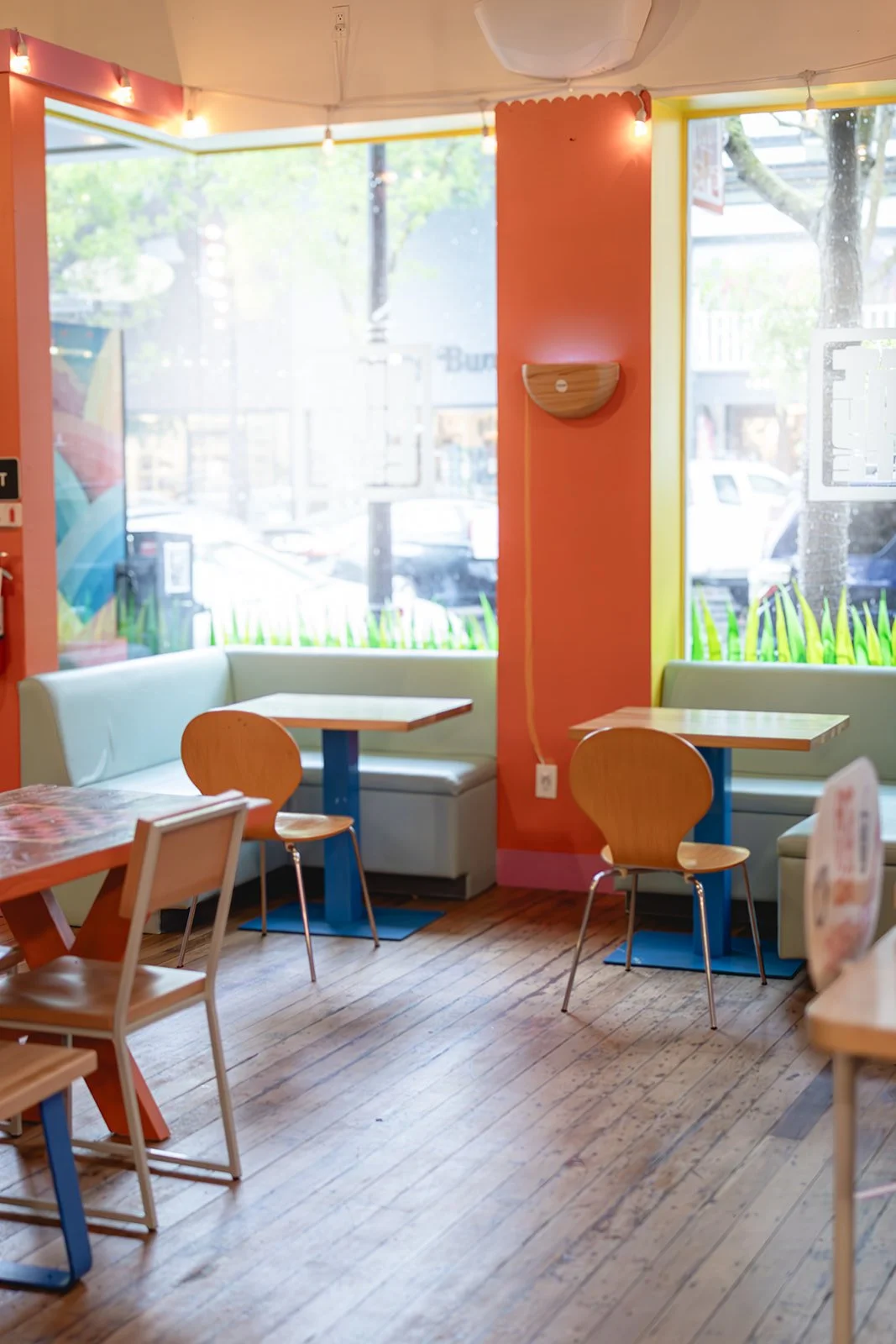 Art Play Café has spacious seating for strollers and fun things for kids