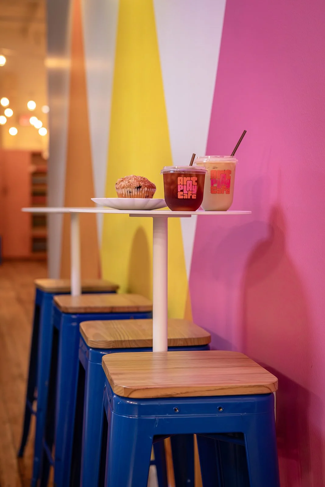 Various fun seating options at Art Play Café