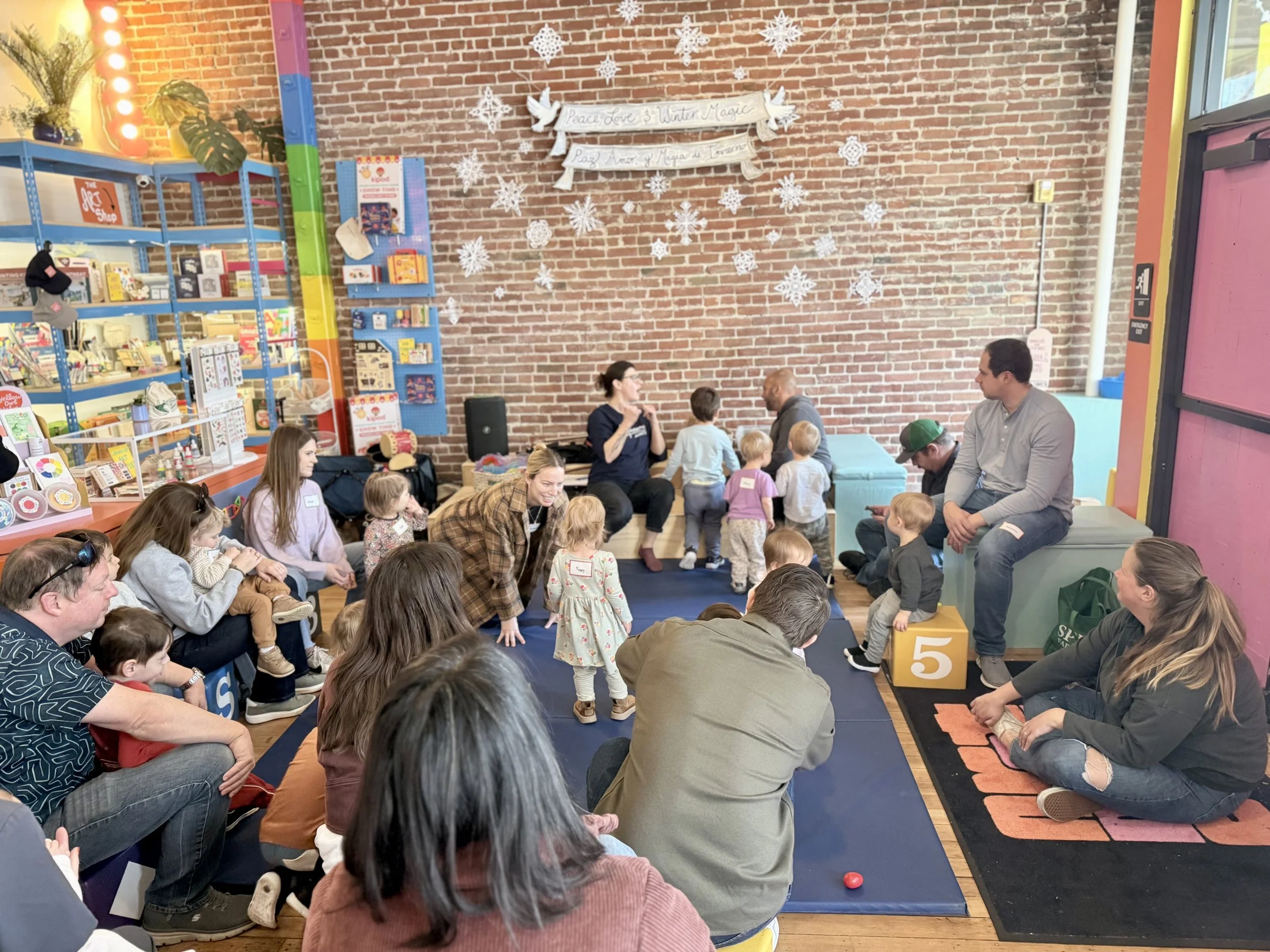 Lobby rental space at Art Play Café for private events