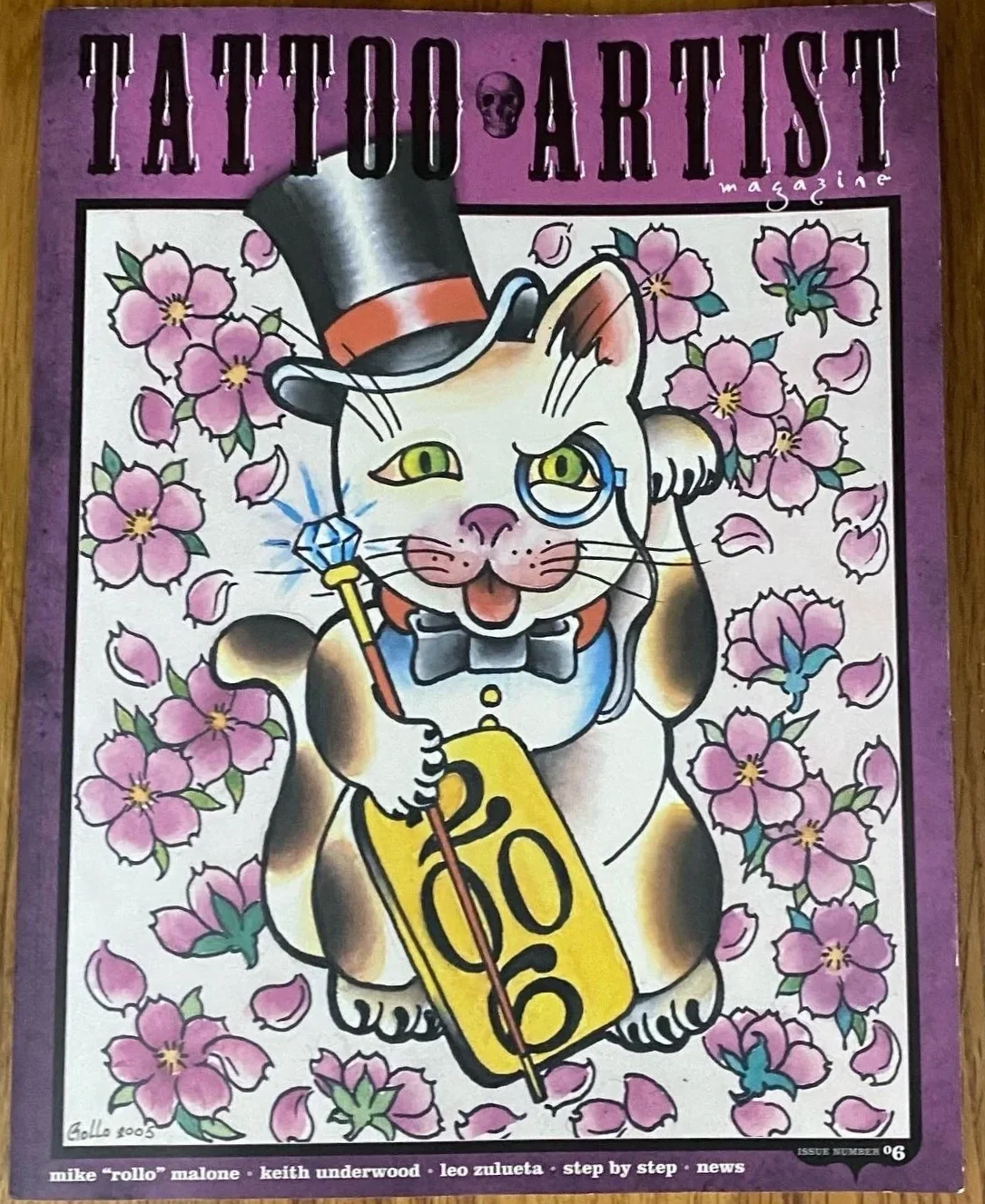 A 2006 edition of "Tattoo Artist Magazine" featuring Mike "Rollo" Malone and Keith Underwood