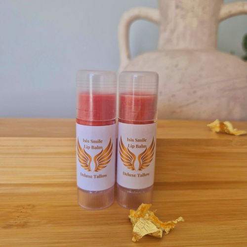 Isis Smile Lip Balm tinted with Dusty Pink Mica