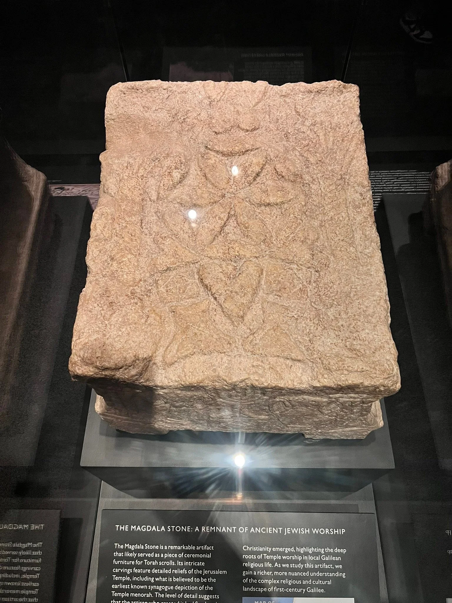 Happy Feast of Sacred Mary Magdalene 🌹 

This is the Magdala Stone, discovered in the ruins of a first-century synagogue in Migdal, Mary Magdalene's ancestral village, is a living geometry, a priestess altar, a vessel of encoded memory.

Etched upon