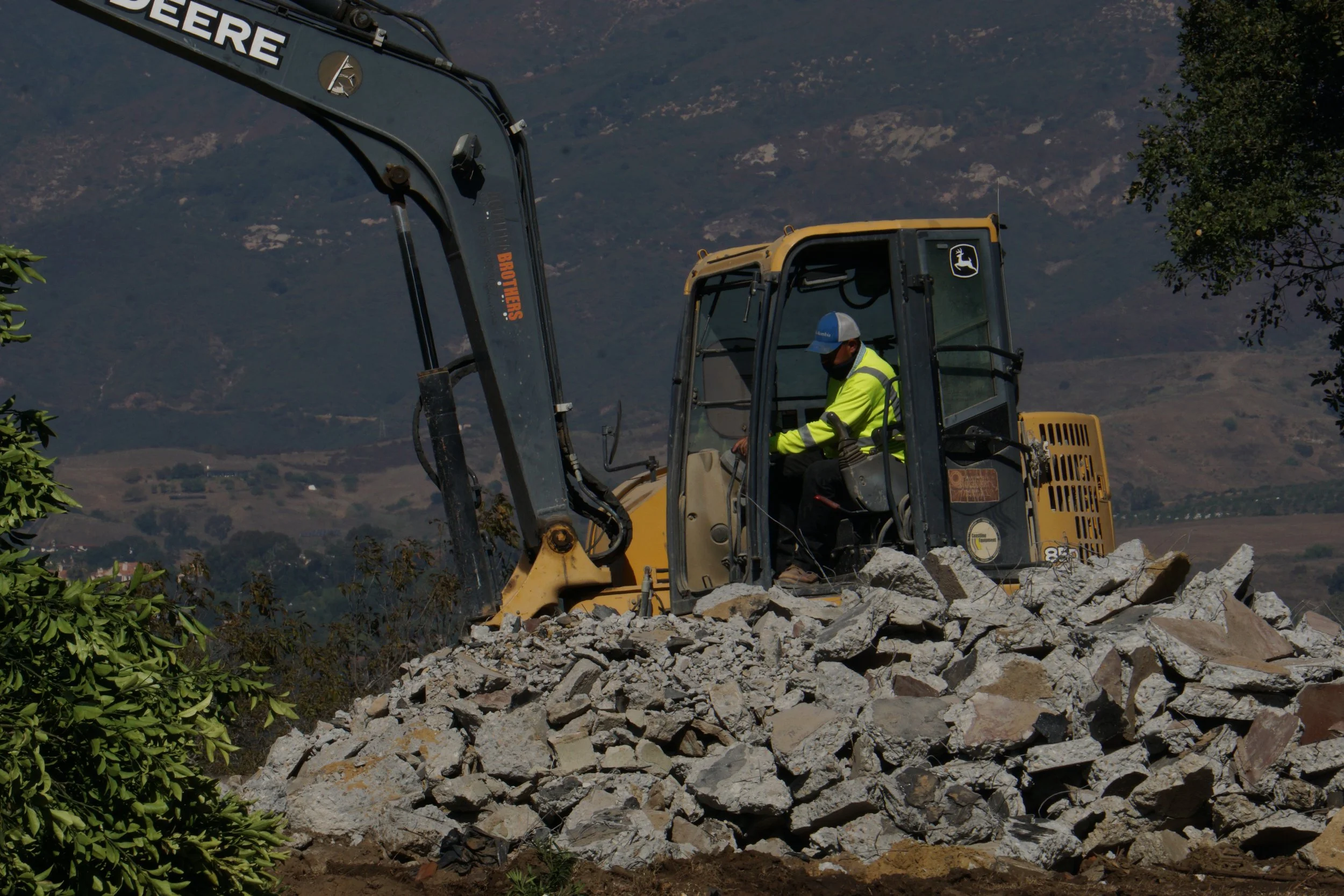 Demolition work in Santa Barbara