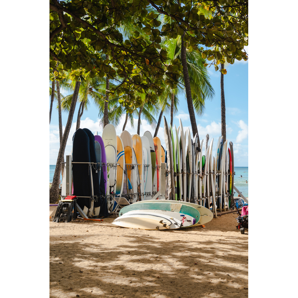 Surfboard Wall Art from Hawaii