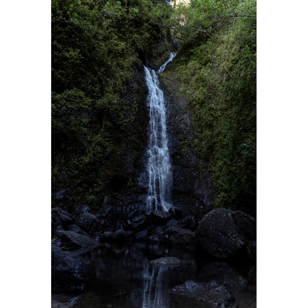 Oahu Hawaii Waterfall Photo Print