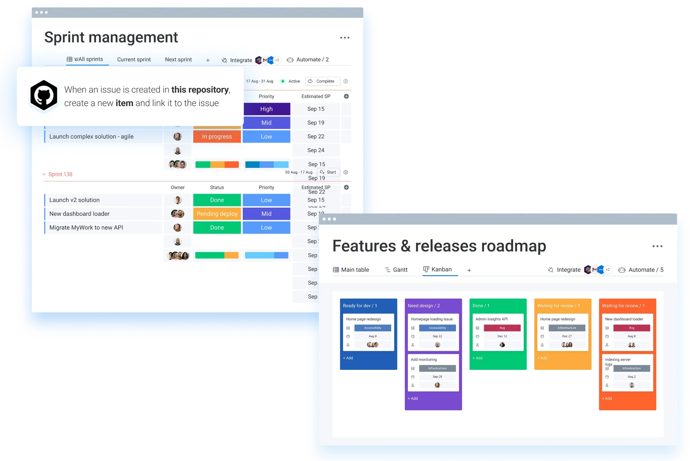 manage all your sprints with monday.com dev