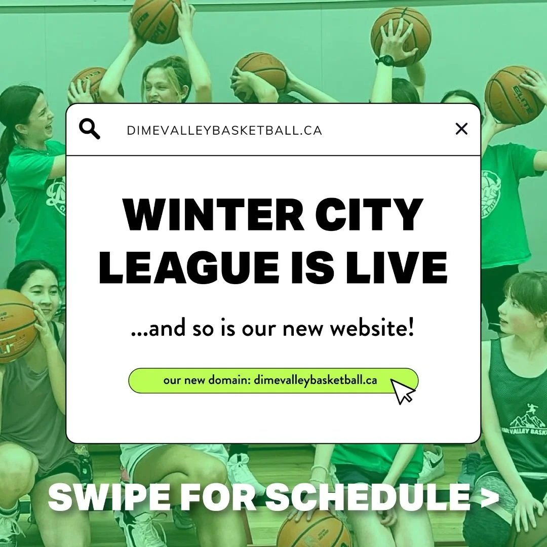 WINTER CITY LEAGUE IS HERE FOR THE 2024-25 SEASON! 🏀 ❄️

...and so is our new website! visit dimevalleybasketball.ca to register for programs 💻  and share to spread the love! 💚

Winter City League Highlights ⬇️ ⬇️ ⬇️
&ndash; 9-Week program: Jan 6t