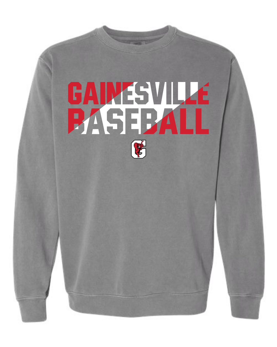 Gainesville Baseball Comfort Colors Crewneck Sweatshirt