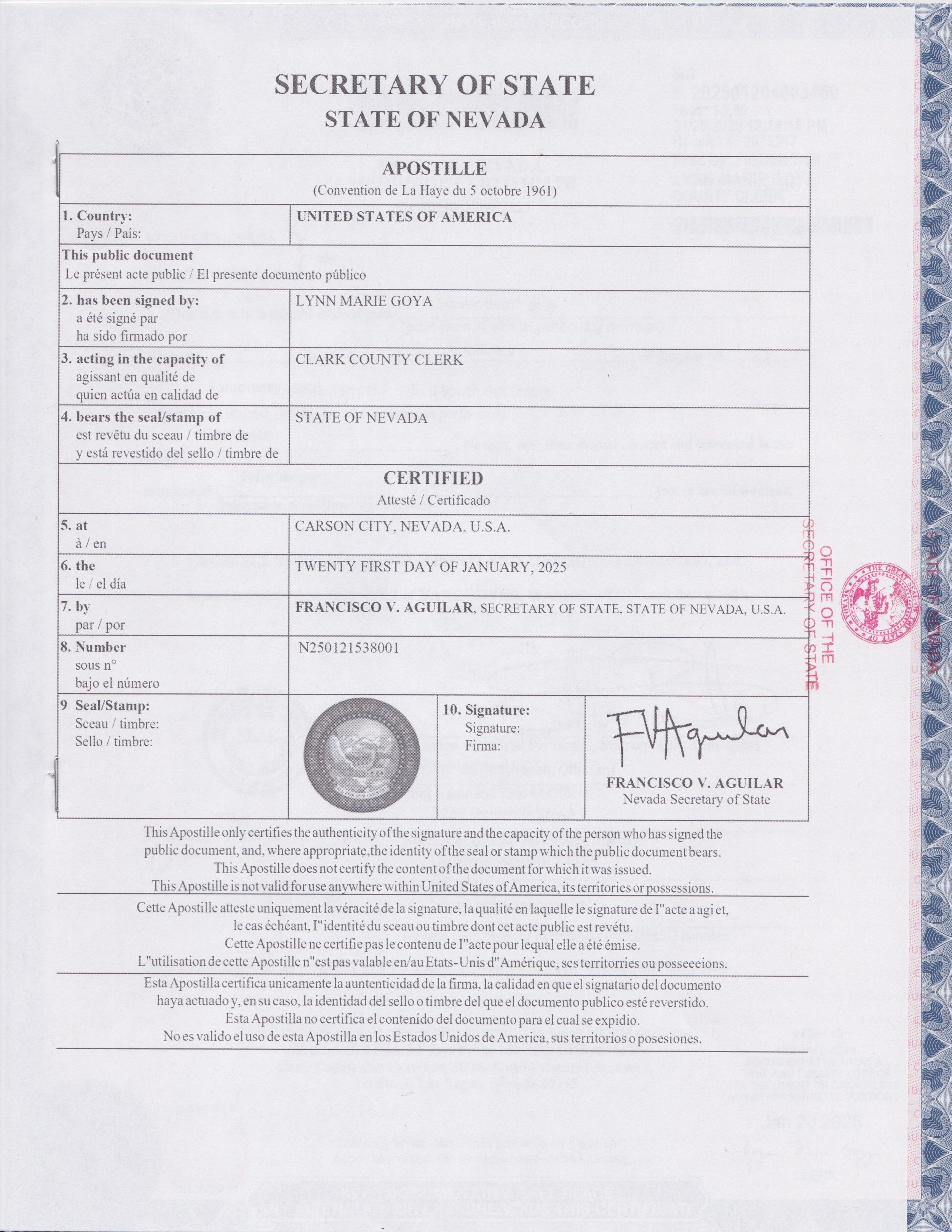 Apostille Document
