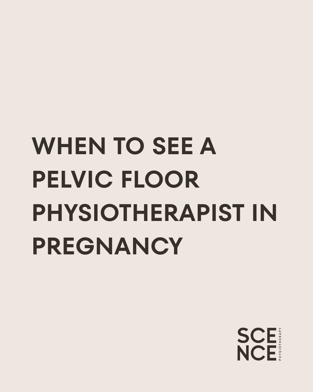 Planning to see a pelvic floor physio but unsure when to have your first appointment? We recommend booking your initial physio session around 17 weeks 🤰🤰

Why 17 weeks?
💛 You&rsquo;re likely feeling more energetic
💛 It&rsquo;s early enough to pre
