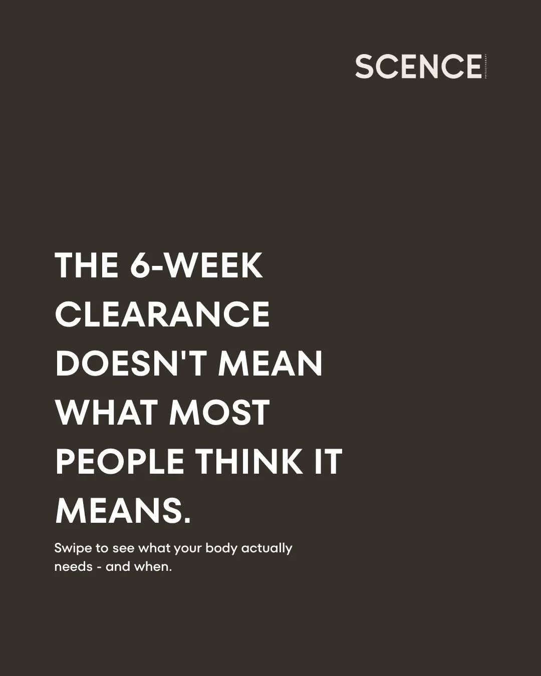 Getting the all-clear at 6 weeks is not a green light to go back to everything. Your body needs a graduated return &mdash; and the pelvic floor is often the last thing to fully recover. Swipe for the real guide to returning to exercise after birth.

