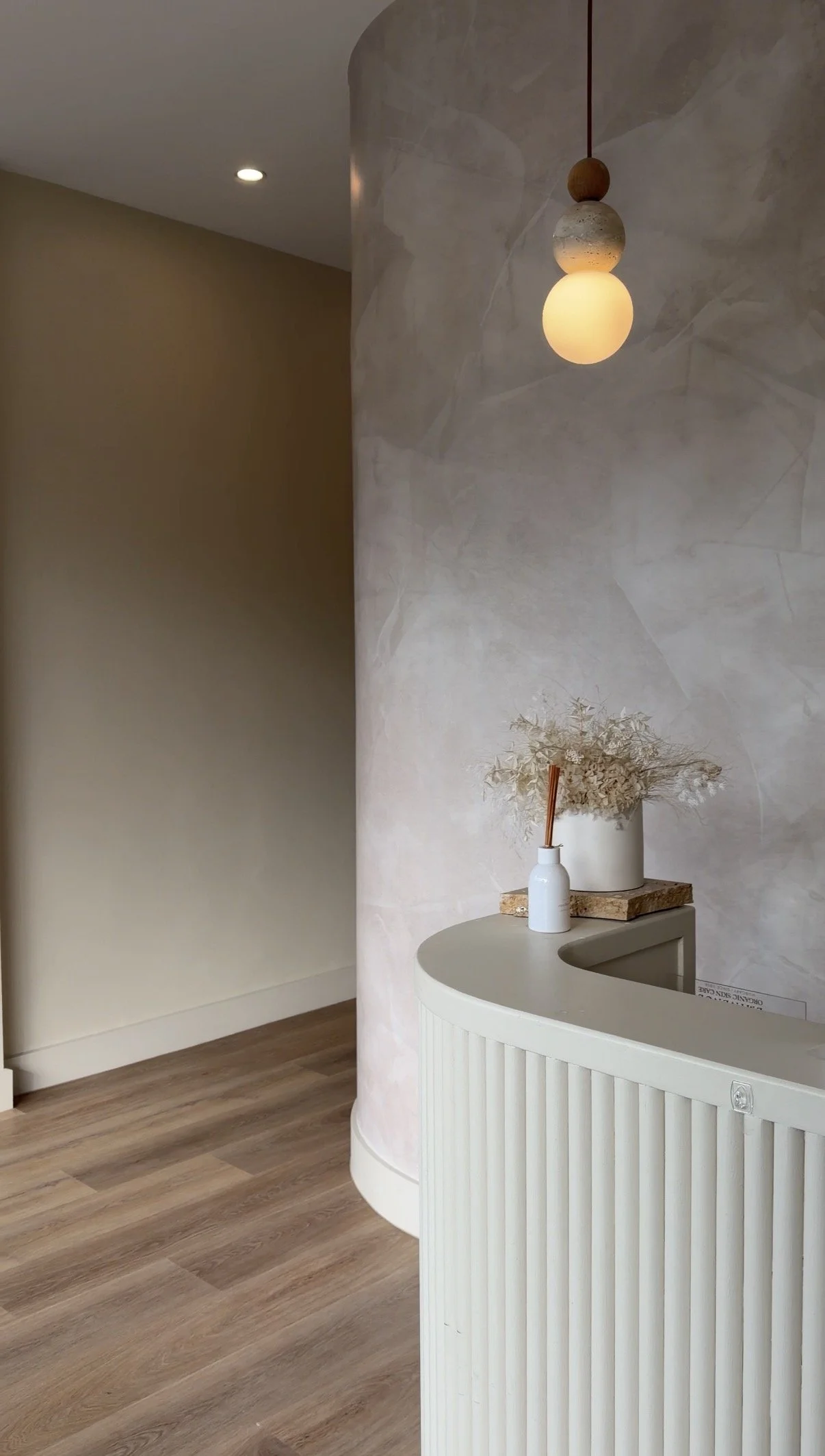 Reception area at The Wellness Suites, Bentleigh East