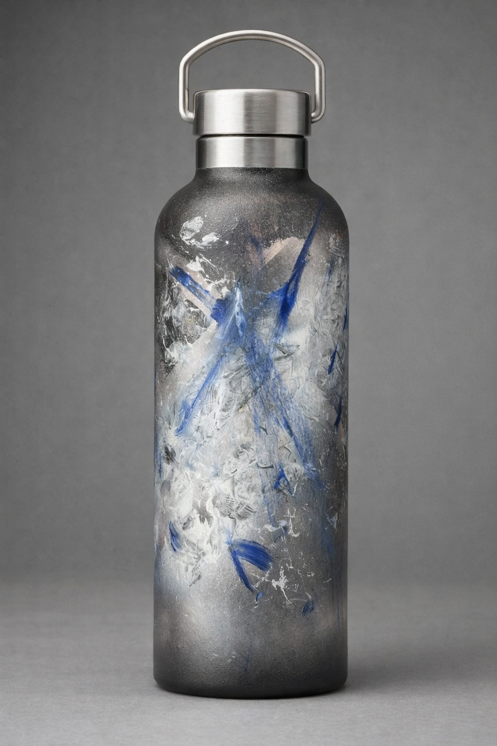 Expressionist Blue water bottle.png