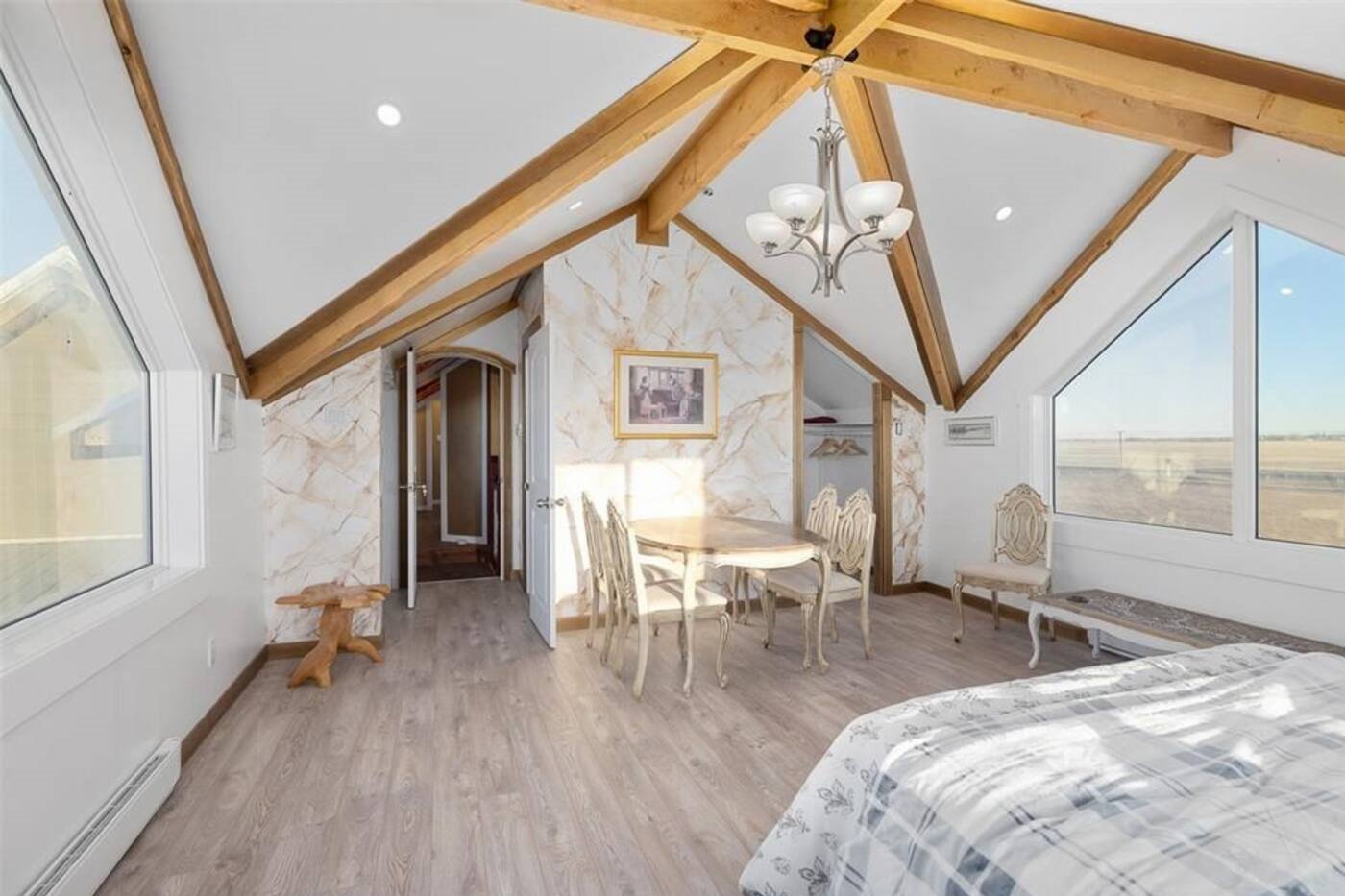 Private bedroom at hunting lodge offering private en-suite bathroom