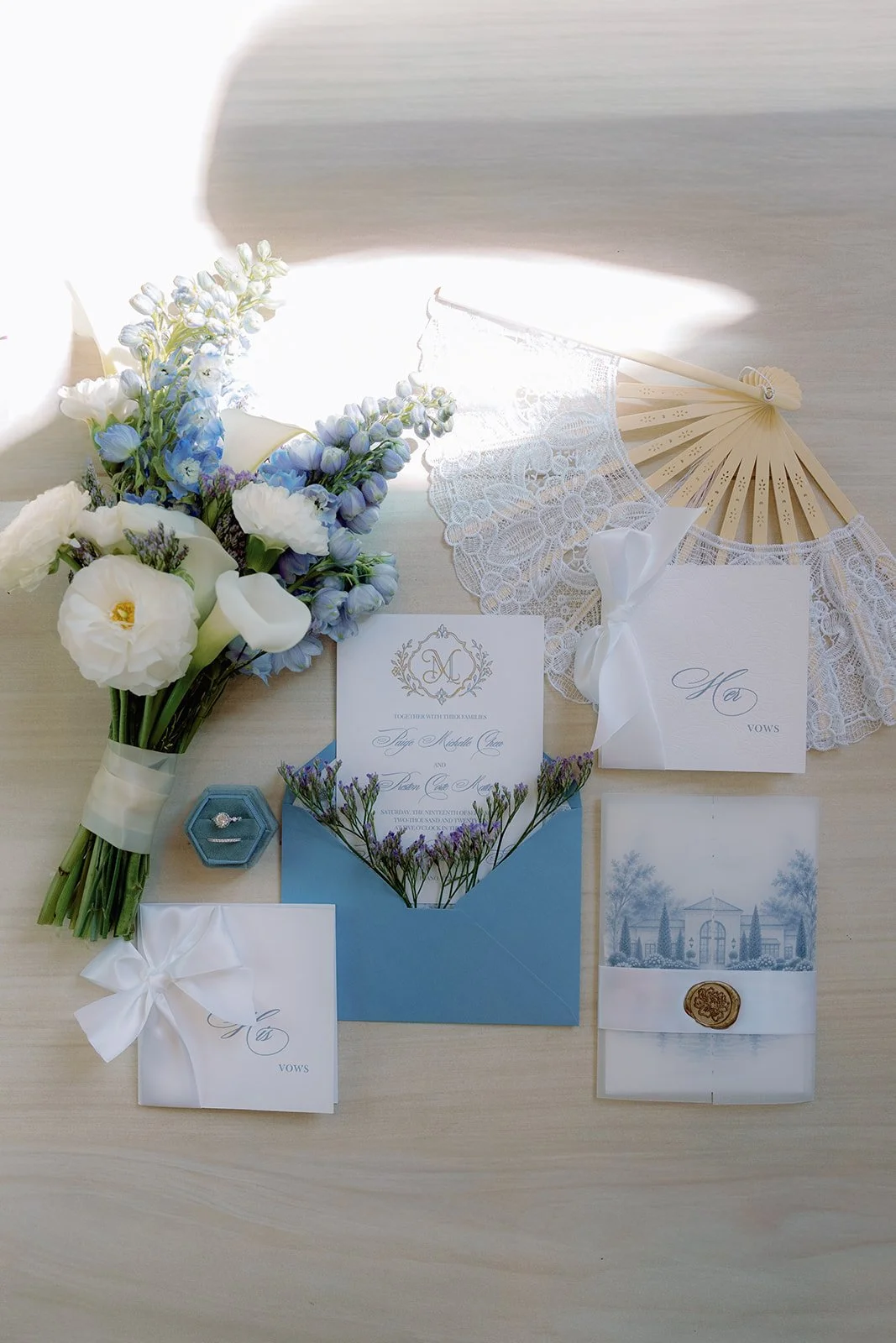 Paige and Preston's Stationary and Floral Shot
Photo Taken by Bellini Studios