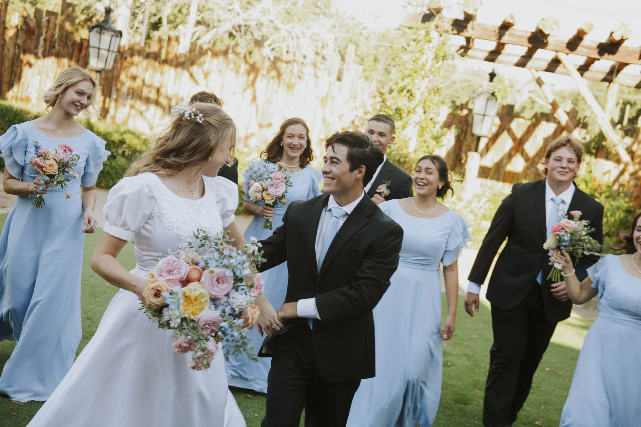 Ellie and Andrew's Bridal Party Florals
Photo taken by Thatcher Dorn Photo