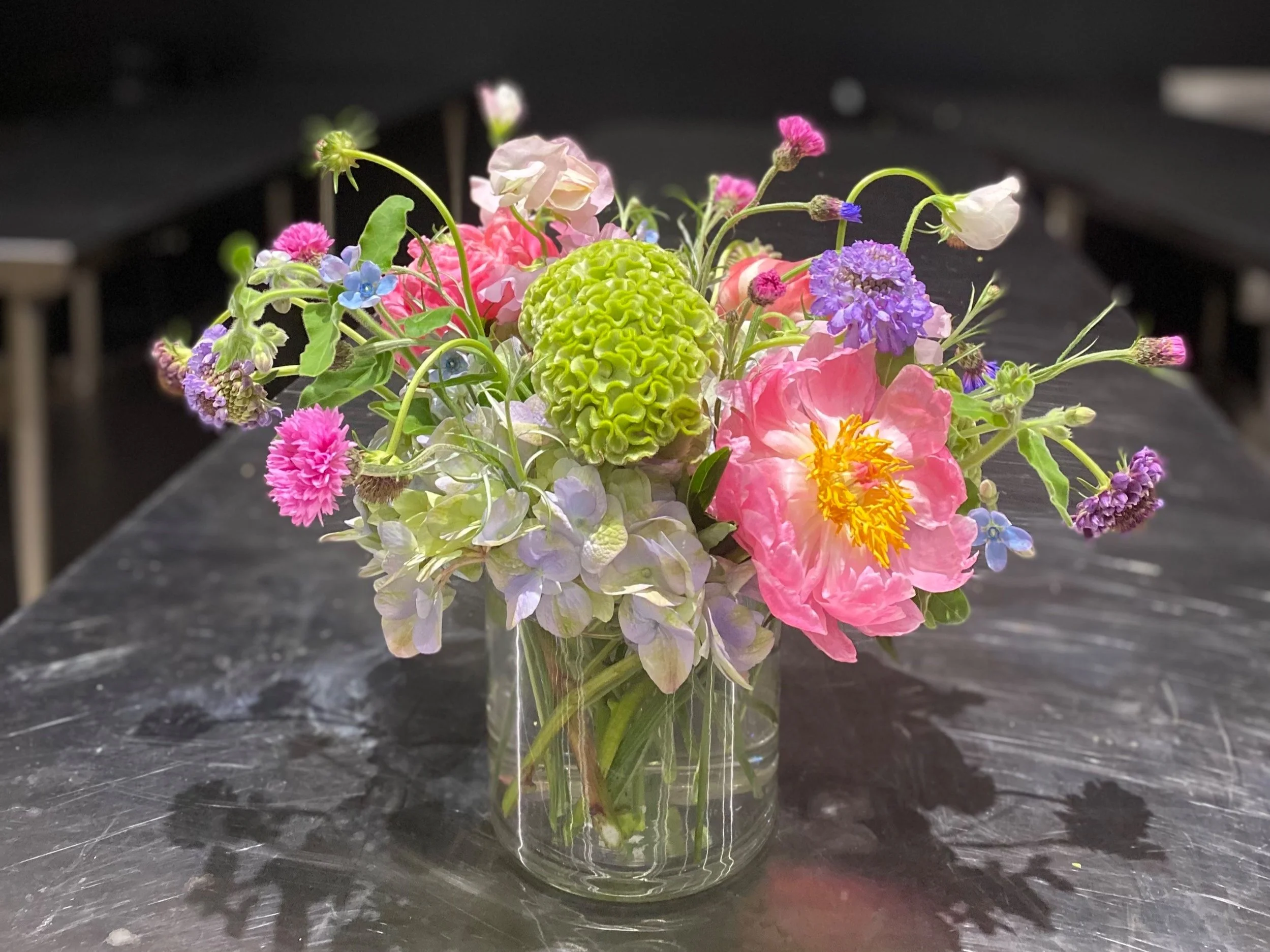 Off center vibrant design!