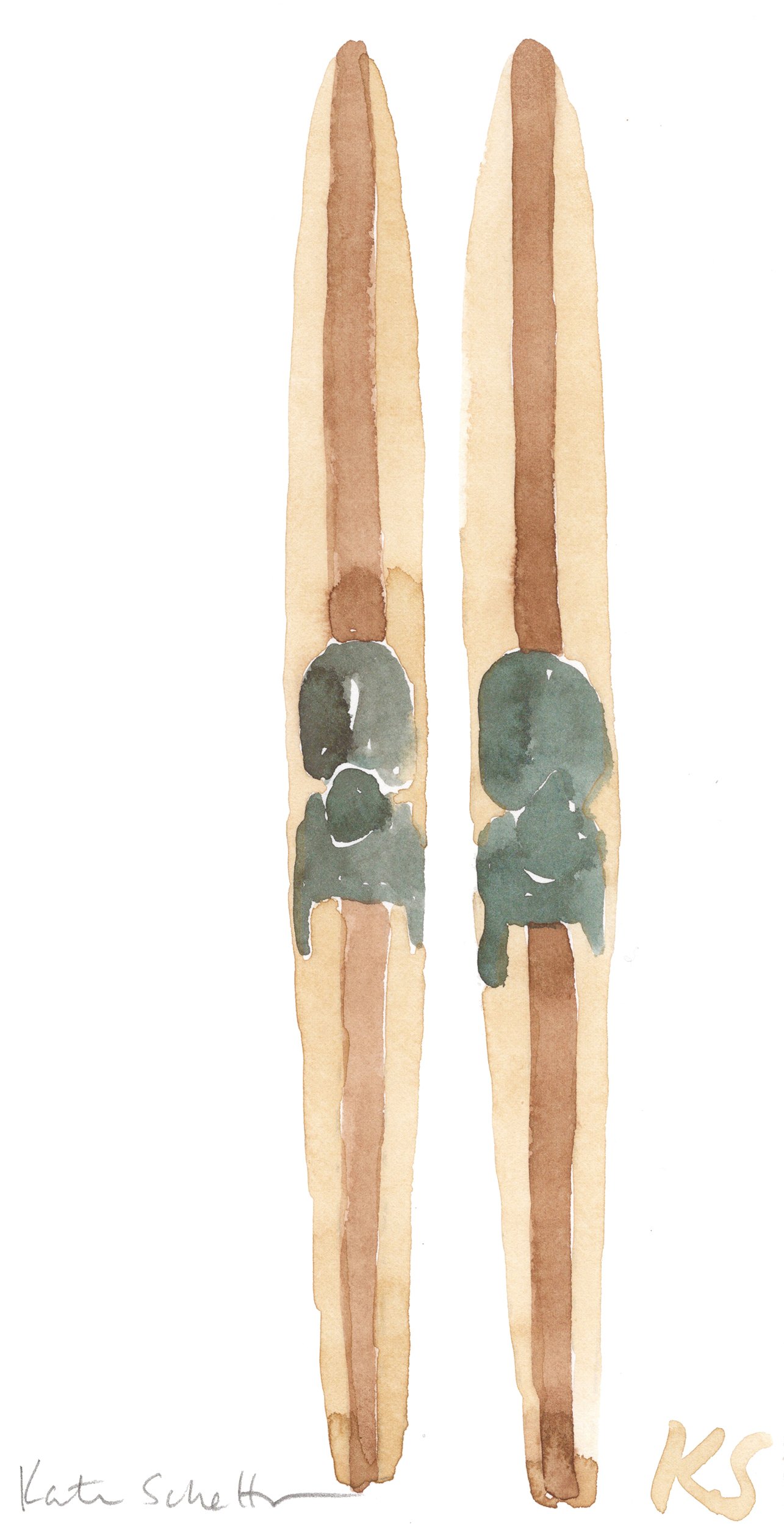 WOOD WATERSKIS