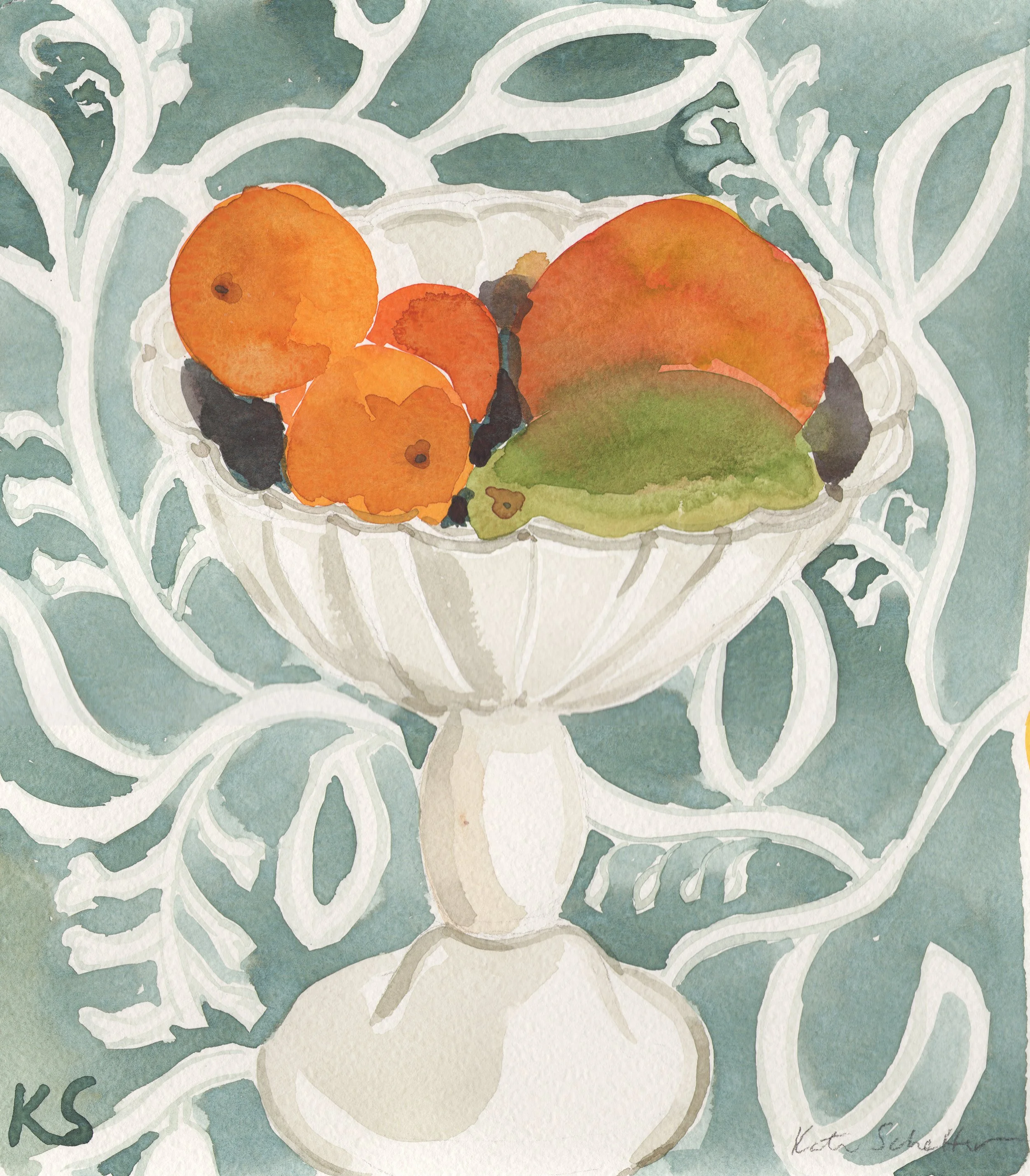 Oranges in White Pedestal Bow blue pattern 13" x 14.5"_ 300dpi_R.jpeg