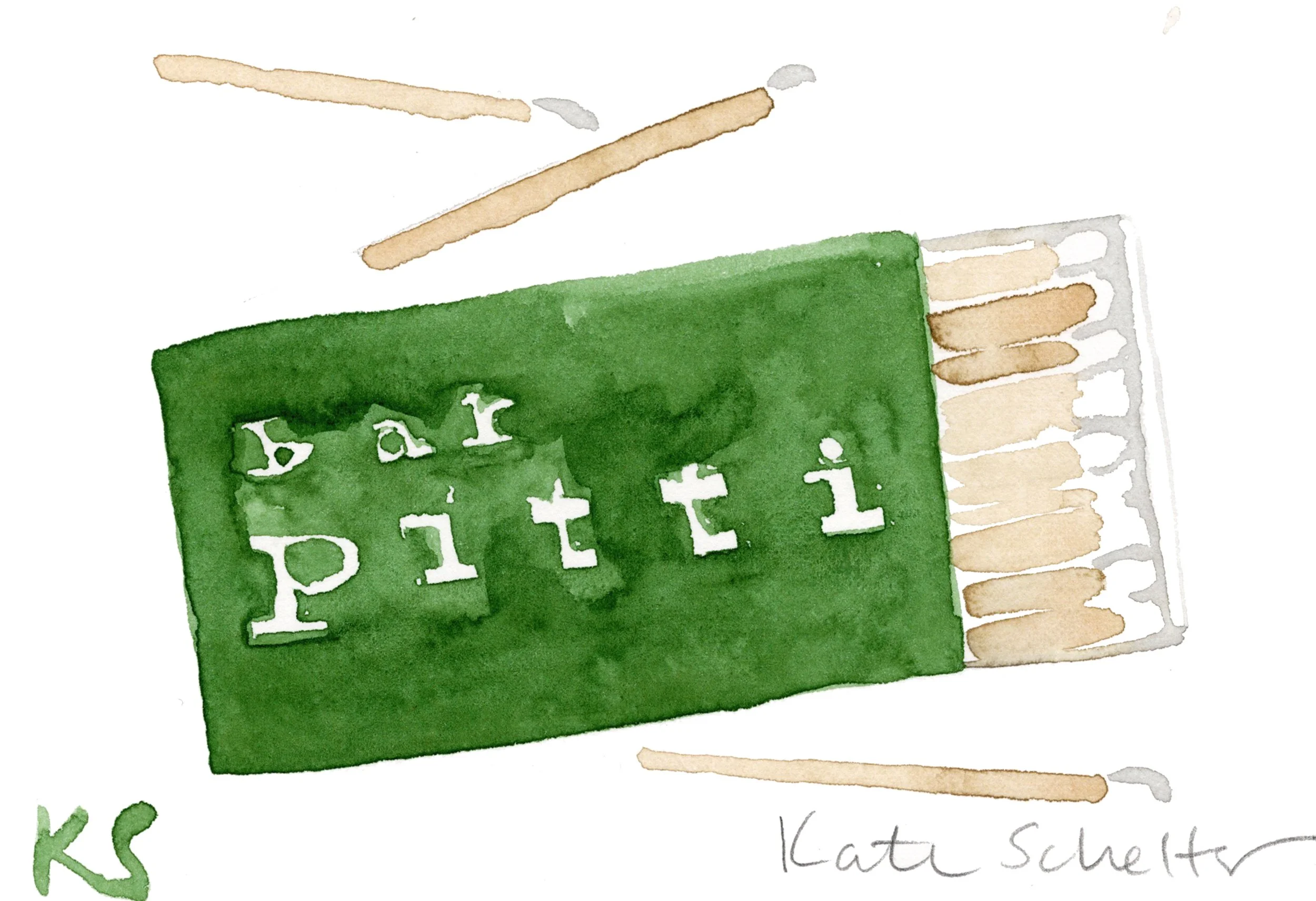 BAR PITTI MATCHBOOK | 5.75" X 4"