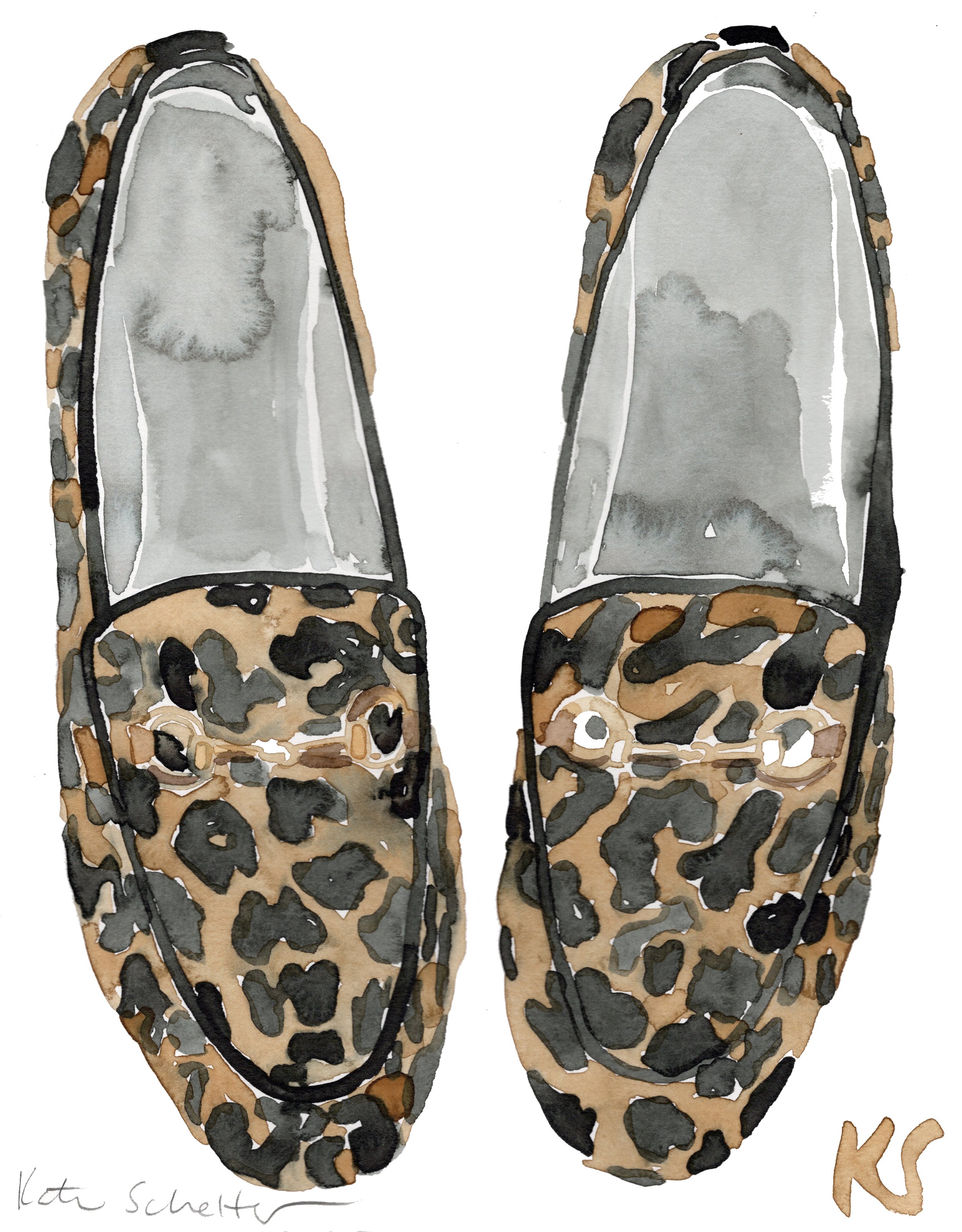 GUCCI LOAFERS LEOPARD PRINT