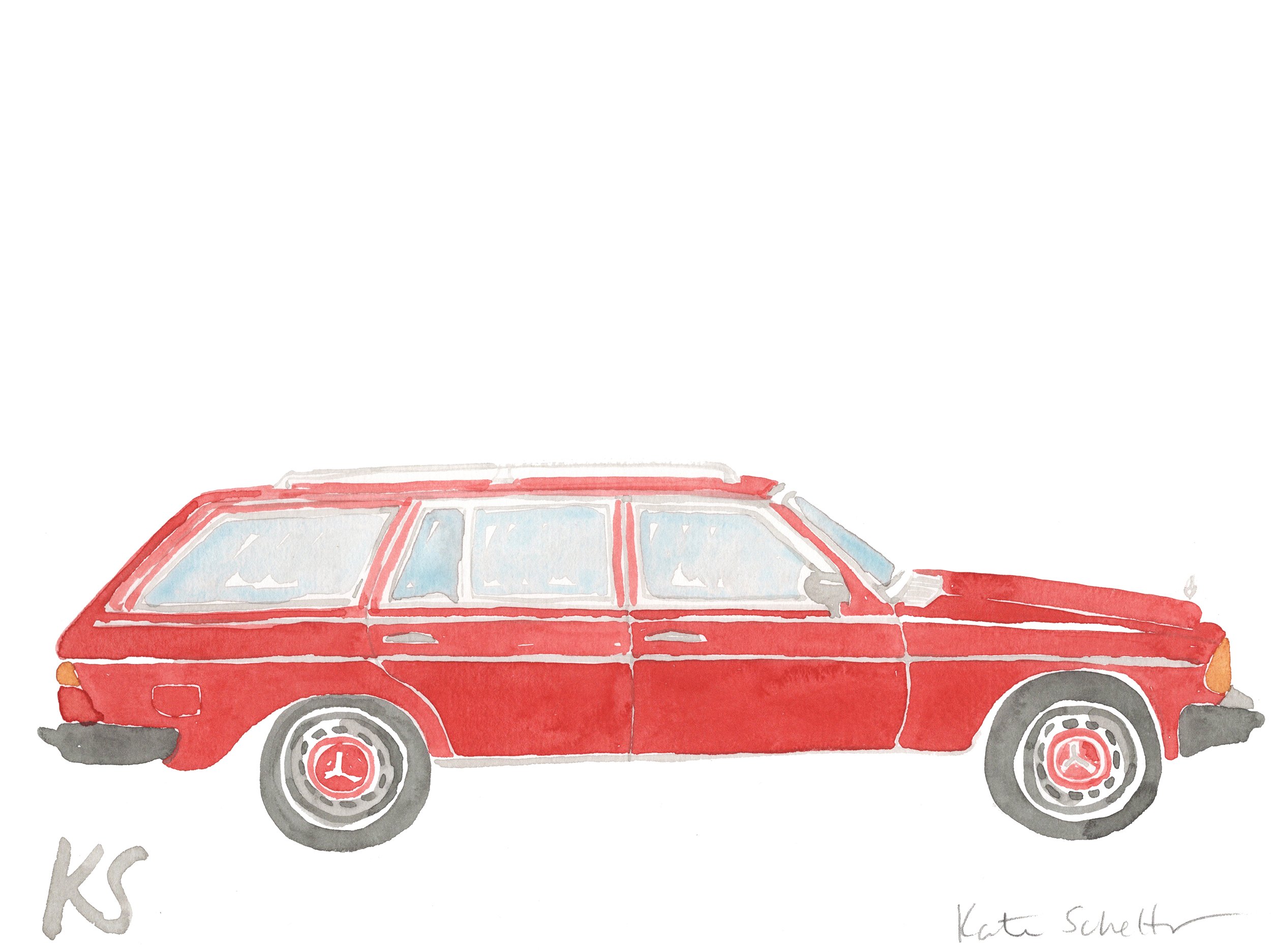 Mercedes WAGON RED