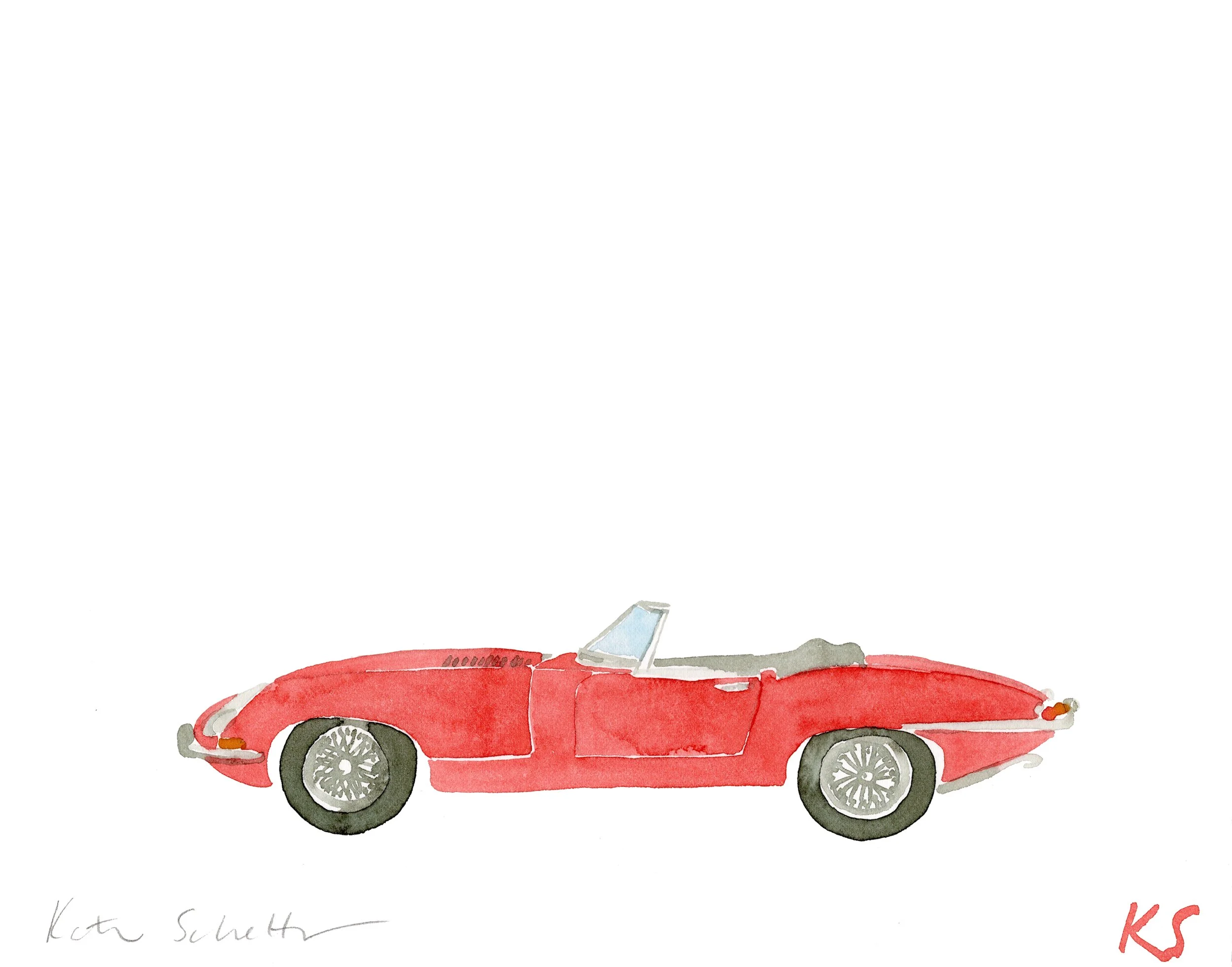 JAGUAR 1967 E-TYPE SERIES 1 CONVERTIBLE RED 9.5"x7.5"_400DPI_R.jpg