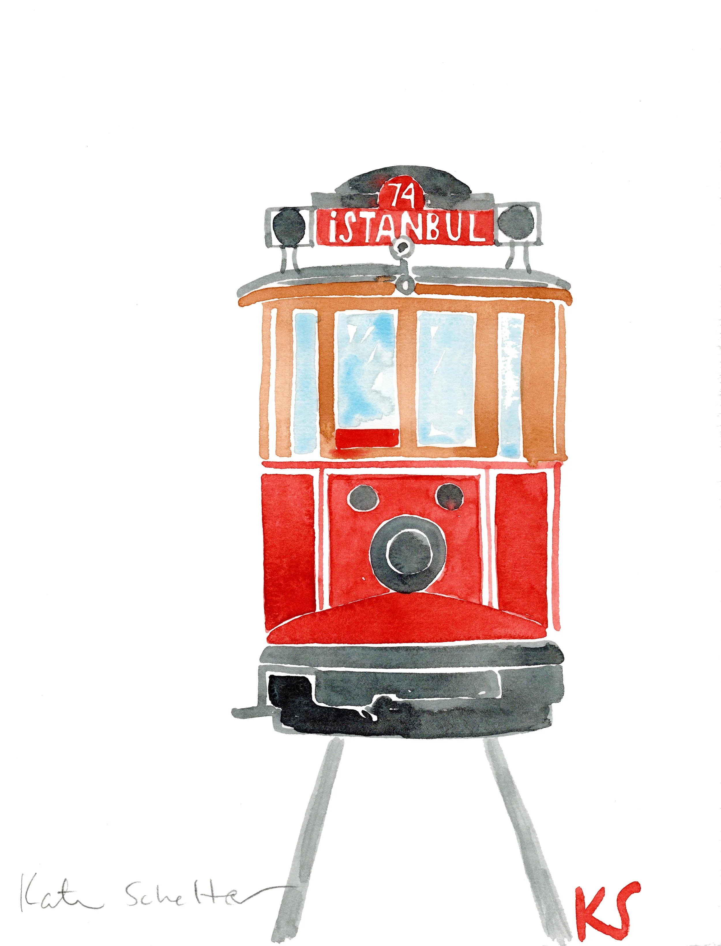 ISTANBUL 74 TROLLEY | 9.5" X 11"