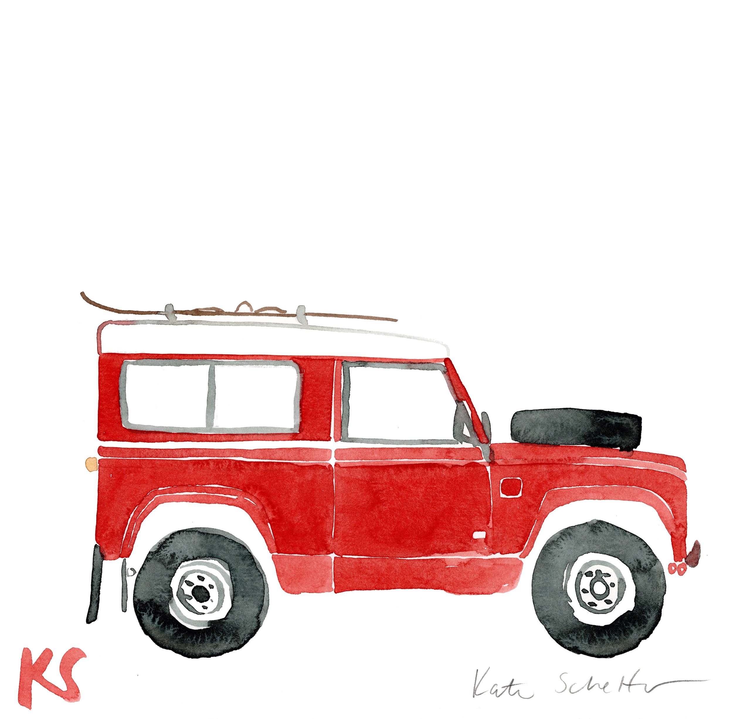 TOYOTA-LAND-CRUISER-FJ40-1978-RED-WHITE-TOP-SKI-RACK-kate-schelter-watercolor-9.5%22 X9.75%22_400DPI.jpeg