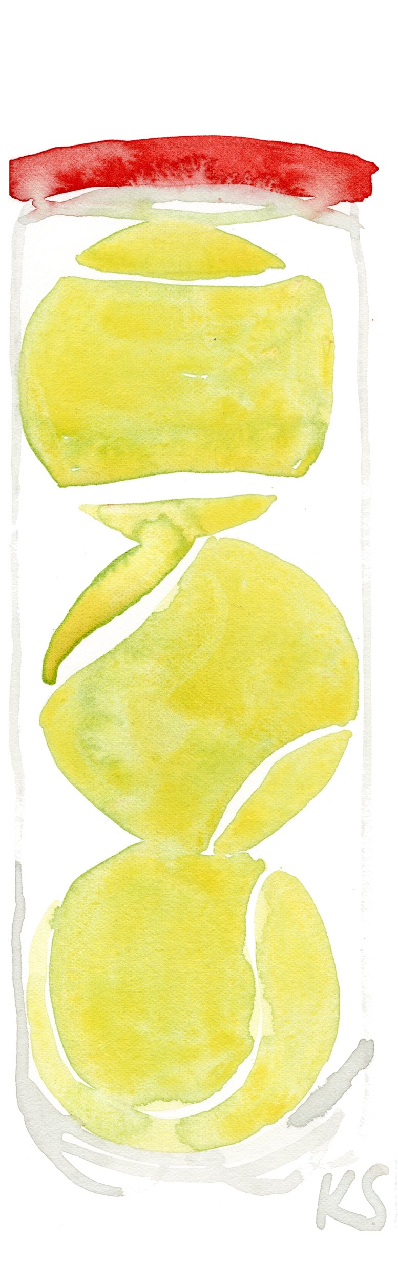 TENNIS BALL CAN RED LID