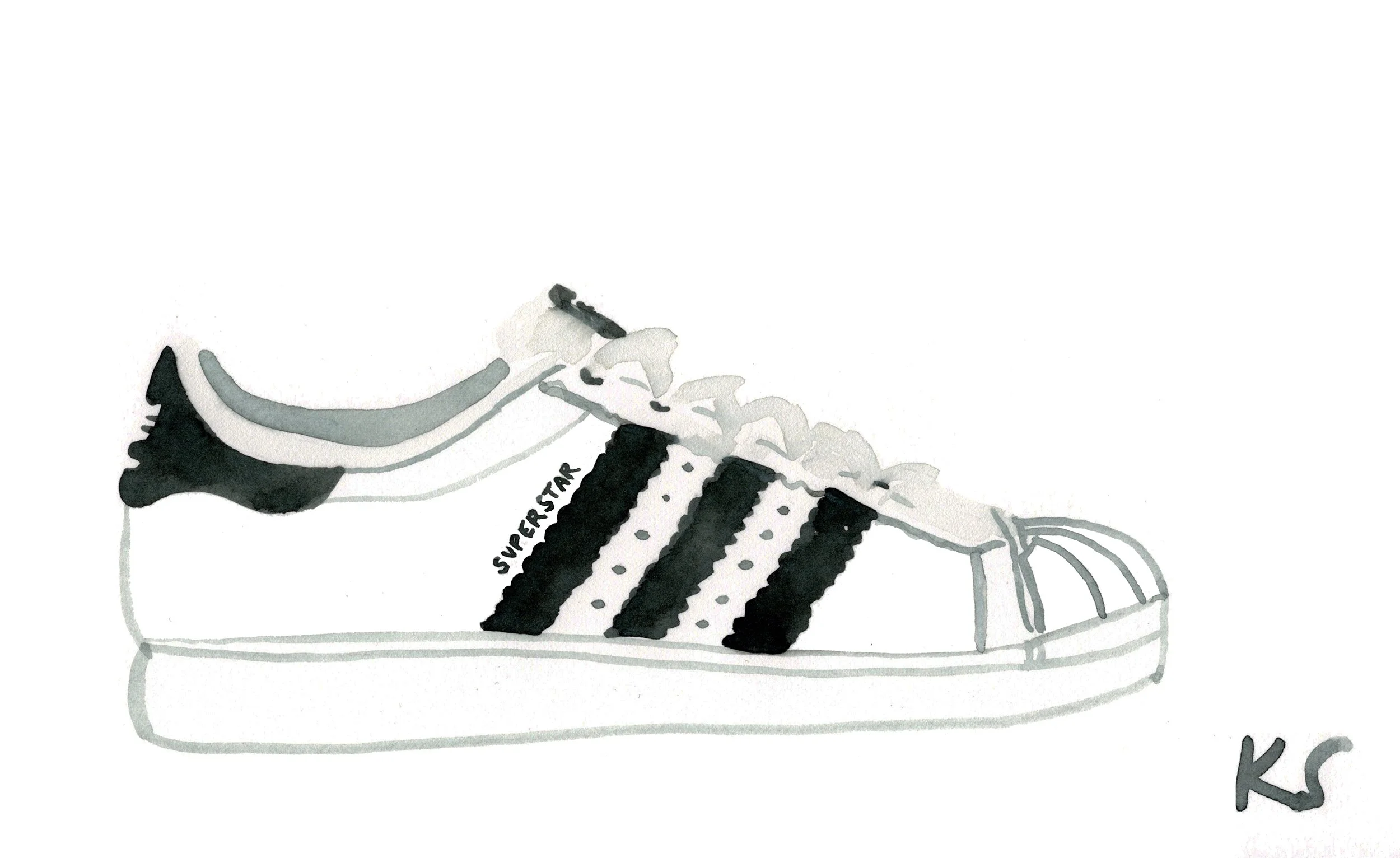 ADIDAS SUPERSTAR | 9.25" X 5.5"  Kate Schelter