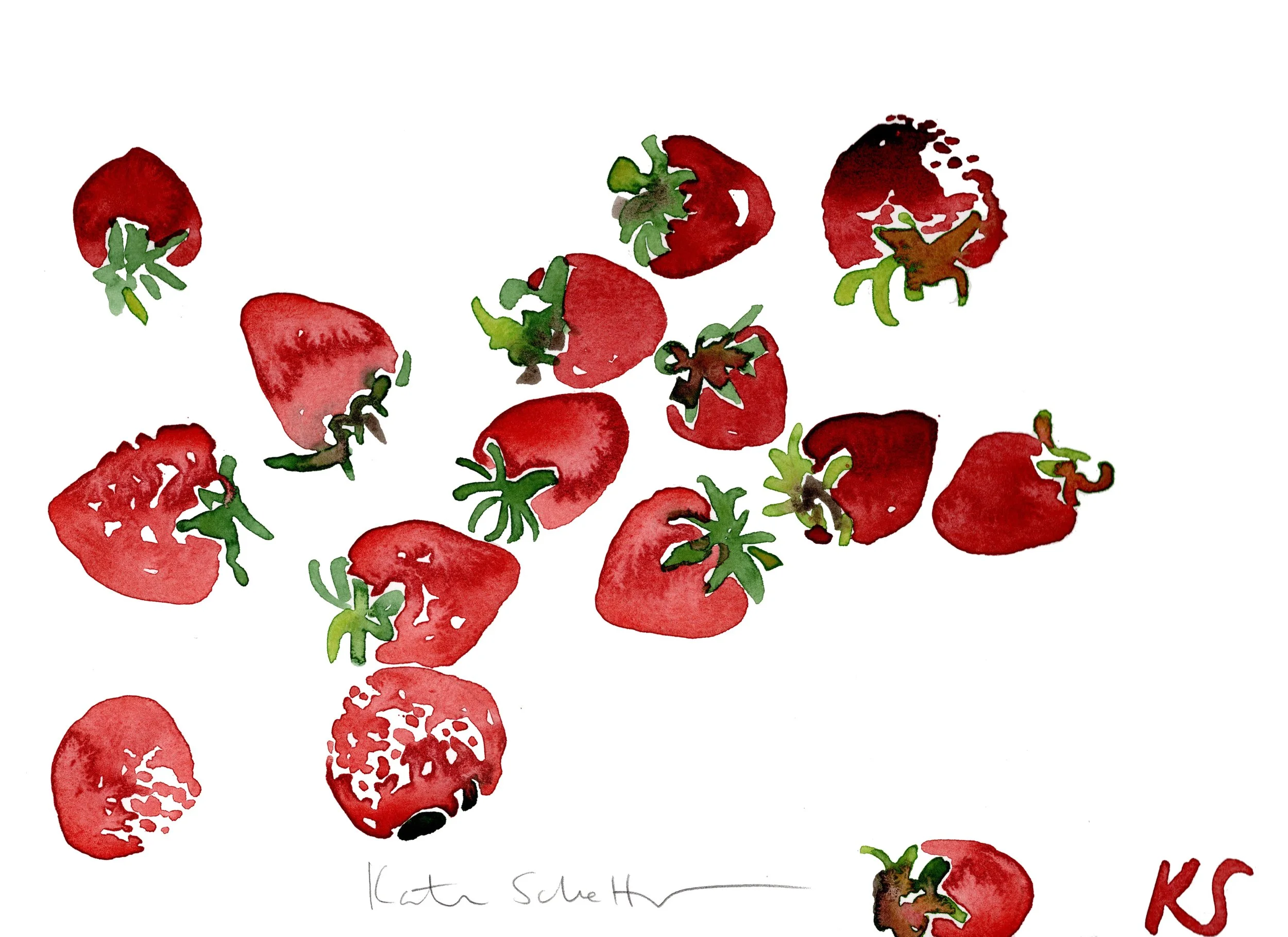 STRAWBERRIES | 12.5" X 9"