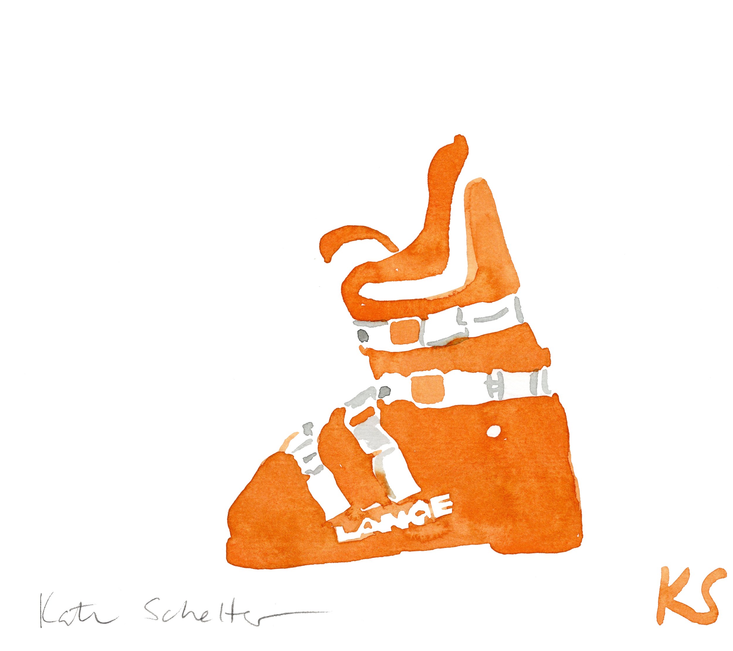 LANGE SKI BOOT ORANGE