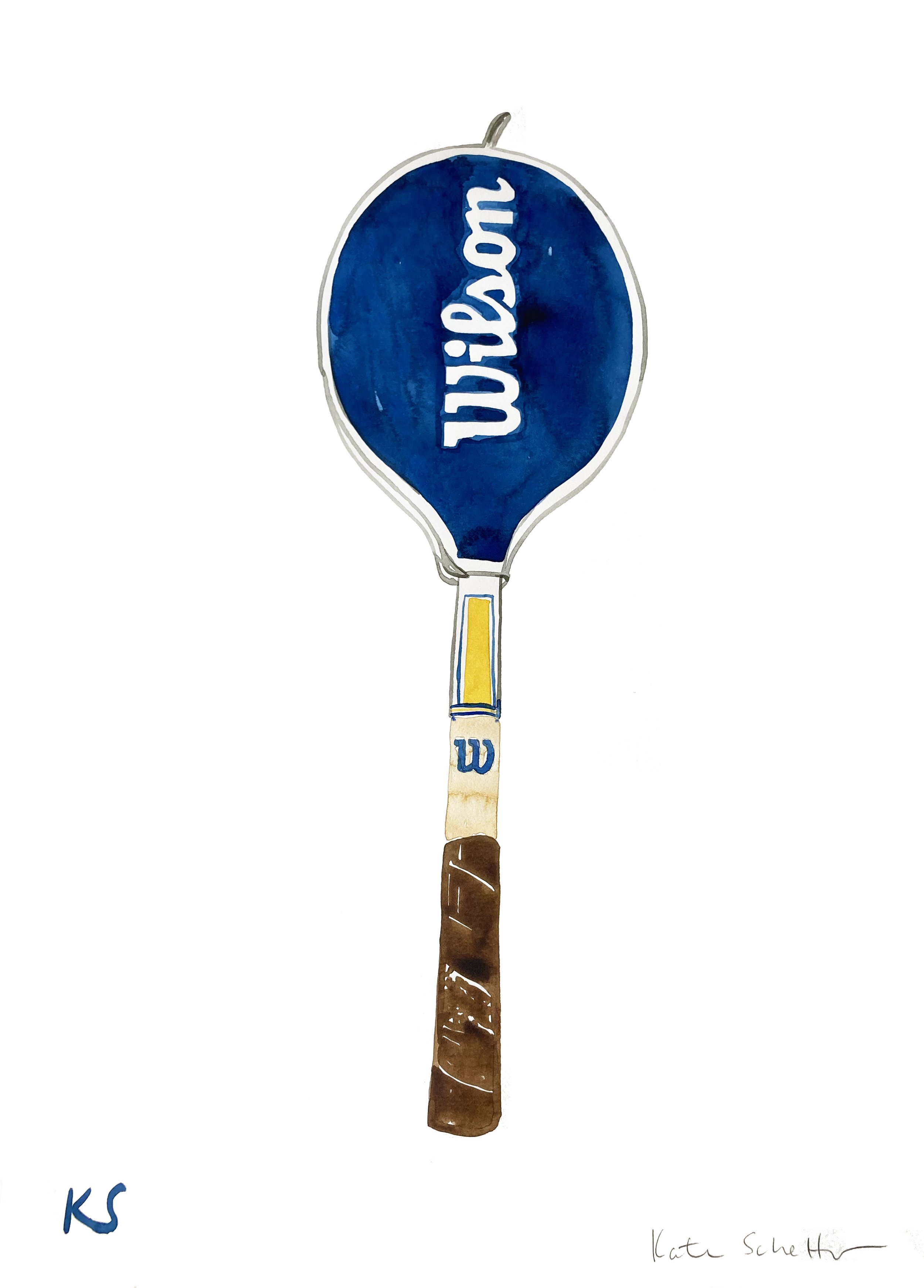 Wilson Wooden Racket Blue Cover