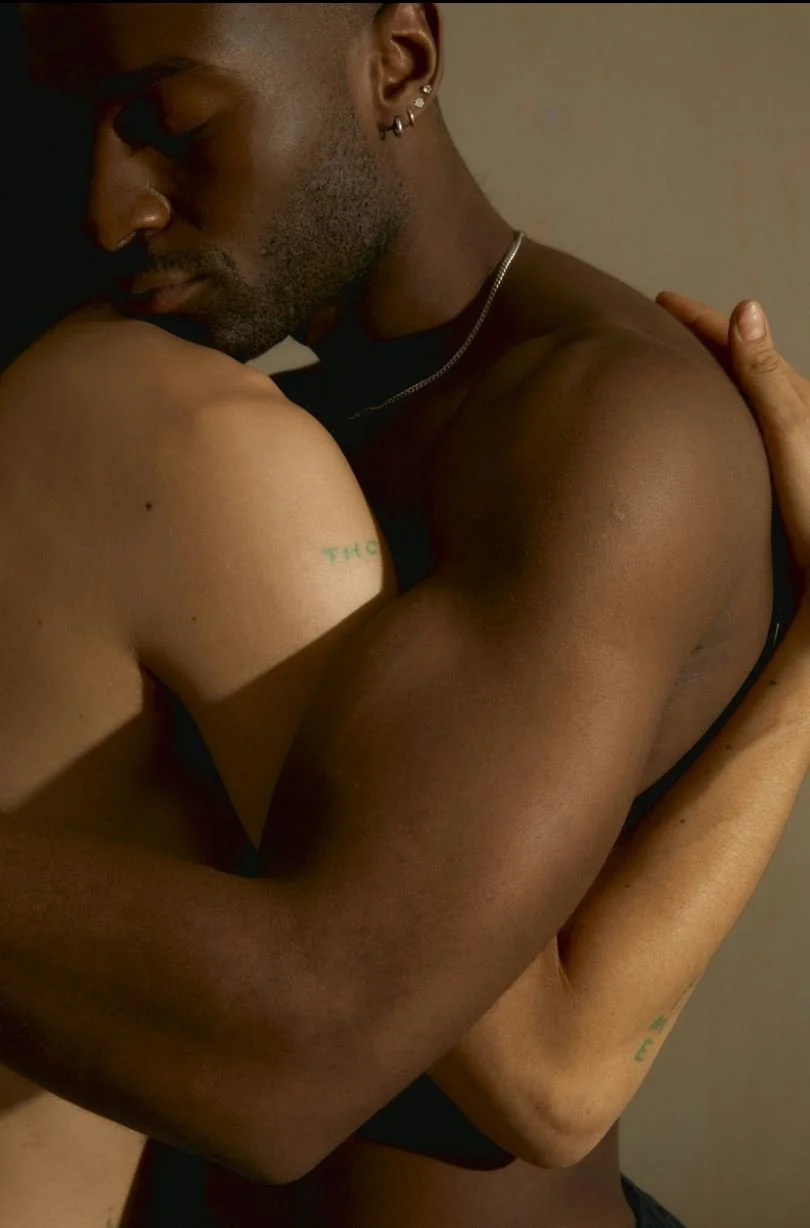 Two people in sex therapy in Chicago, embracing after sex therapy with Helen Wyatt