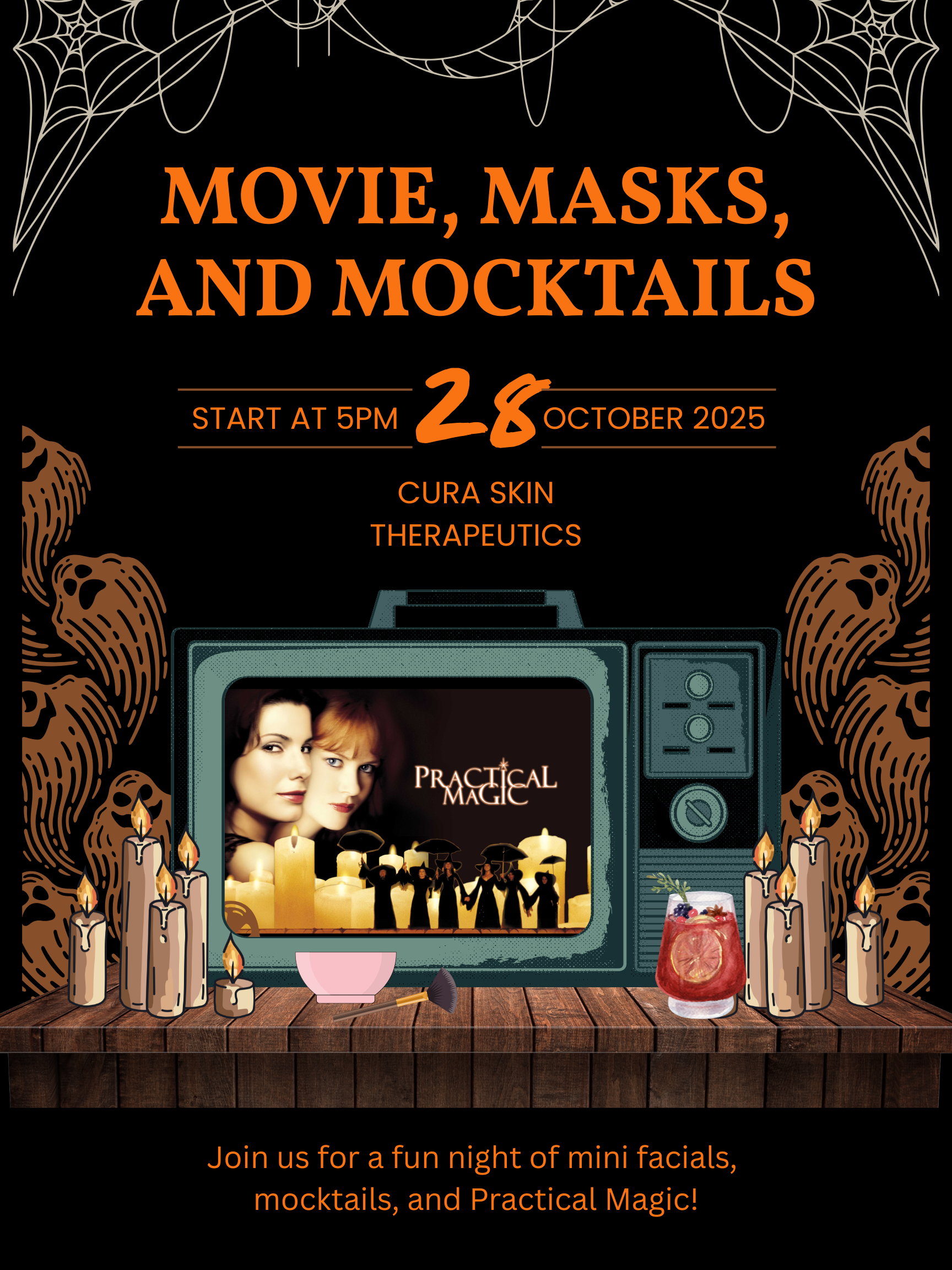 Movie, Masks, and Mocktails