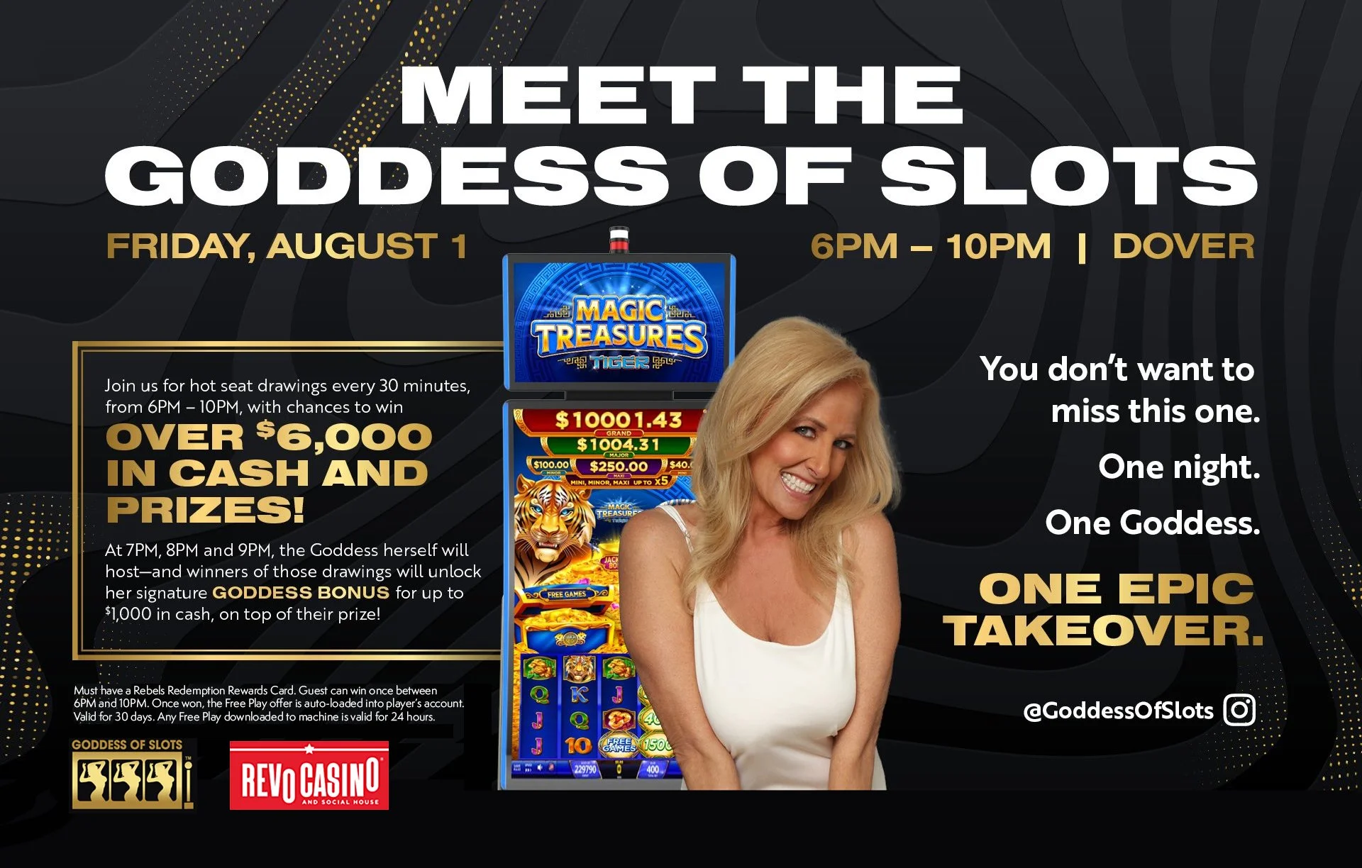 Revo Casino and Social House: Meet the Goddess of Slots
