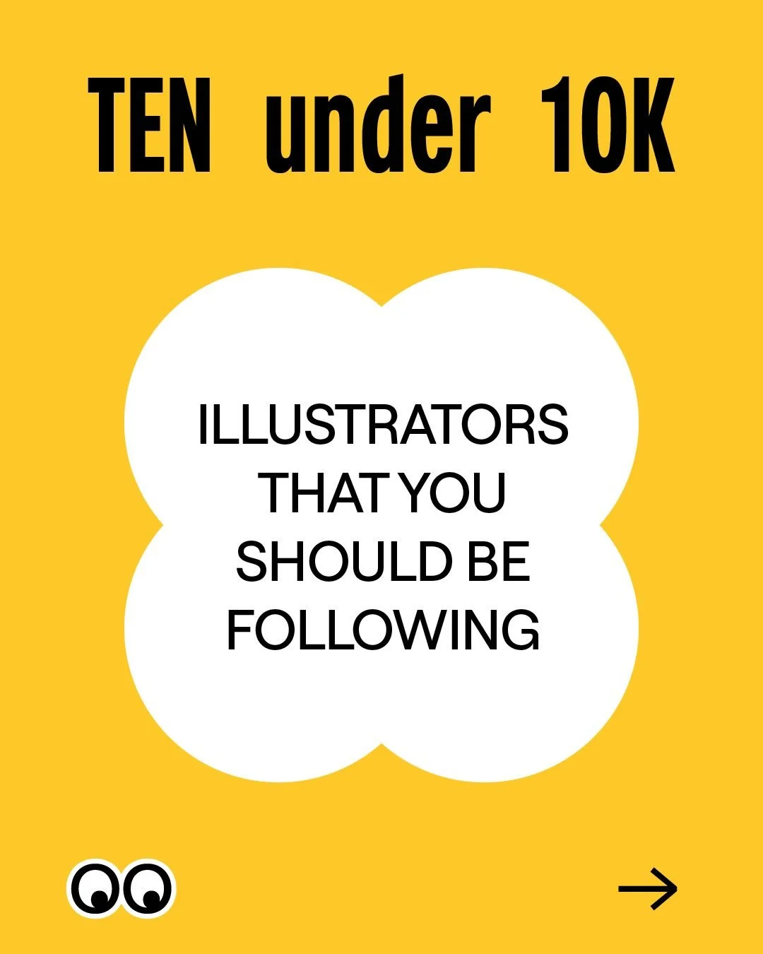 We&rsquo;ve chosen 10 illustrators with under 10k followers (or thereabouts) that we think you should follow 👀 

@fourfourtuneillustration
@penny_illustration
@changyuzou.art
@sionaptomos
@shaw.22
@_anna_fredriksson_
@saidaragas
@raulaguiar
@riagrix