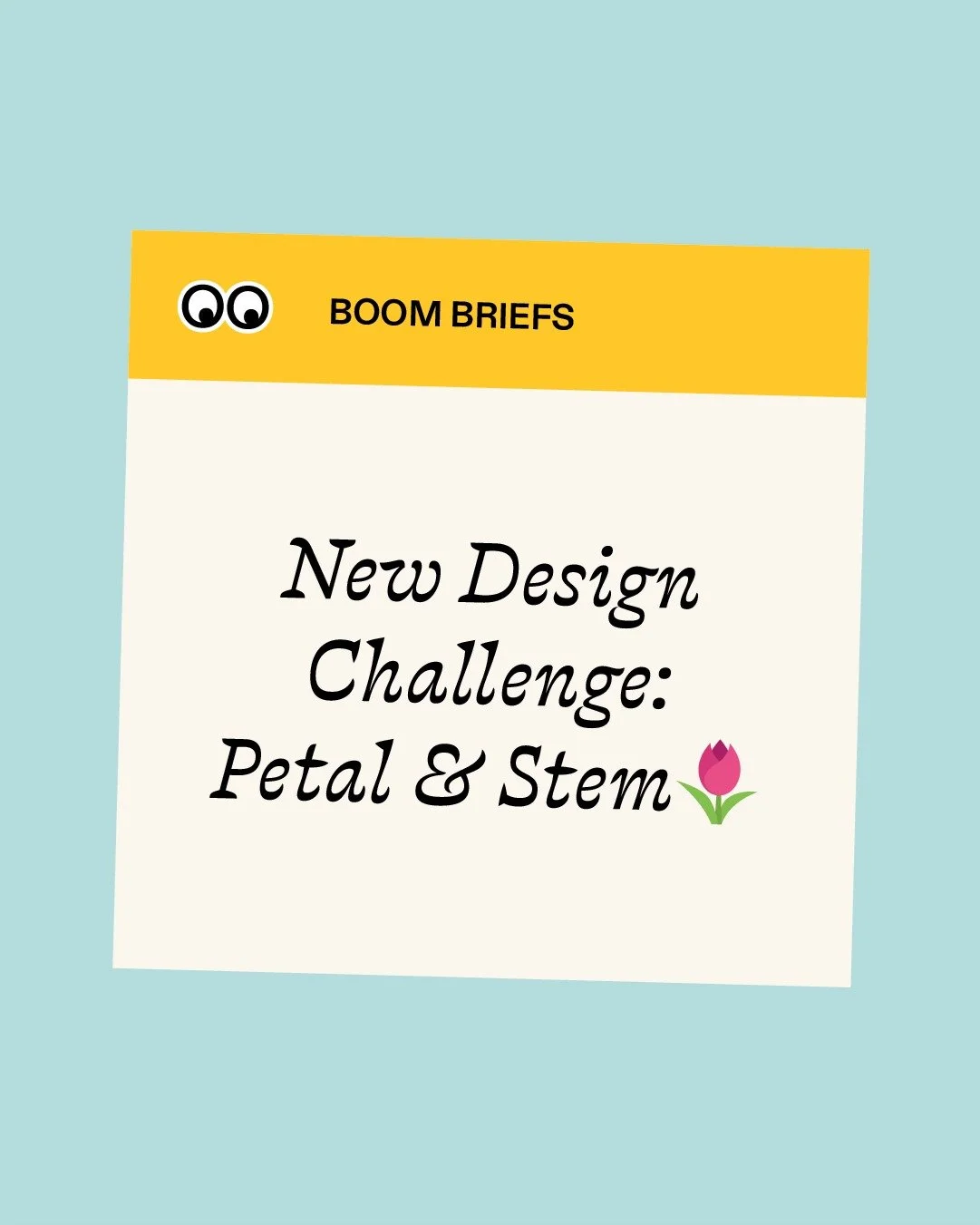 📣 New Design Challenge from Creative Boom 👀

✨ Boom Brief 07: PETAL &amp; STEM &mdash; A Florist Built on Friendship 🌸✨

February. The month of flowers, fresh starts, and the people we love.

Your challenge is to design the brand identity for PETA