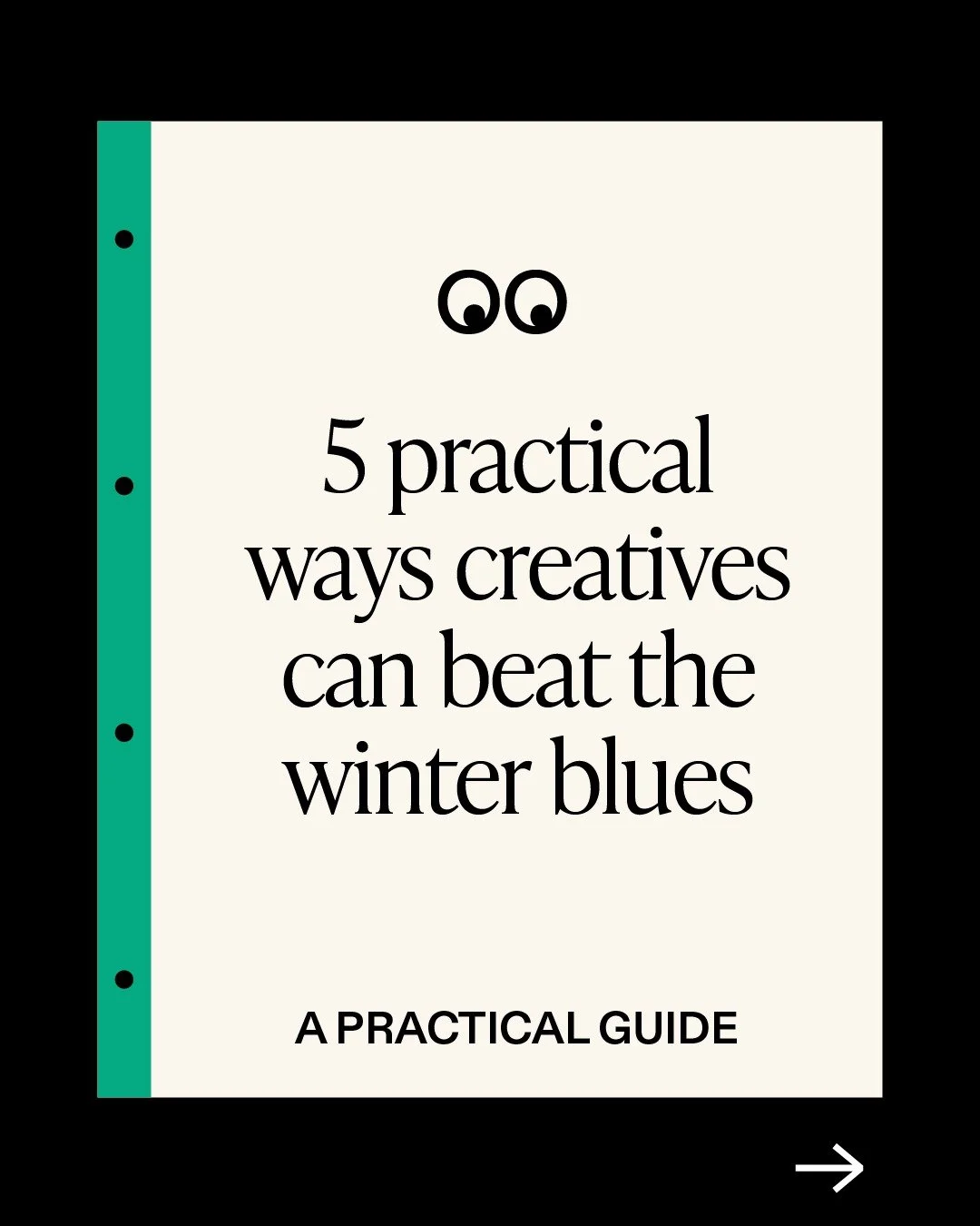 Winter has a habit of making creatives feel a little more fragile than usual. 👀

The days are short. Motivation is patchy. Your inbox is loud, but your energy is not.

Behind the scenes, most of us are just trying to find our footing again. Not spri