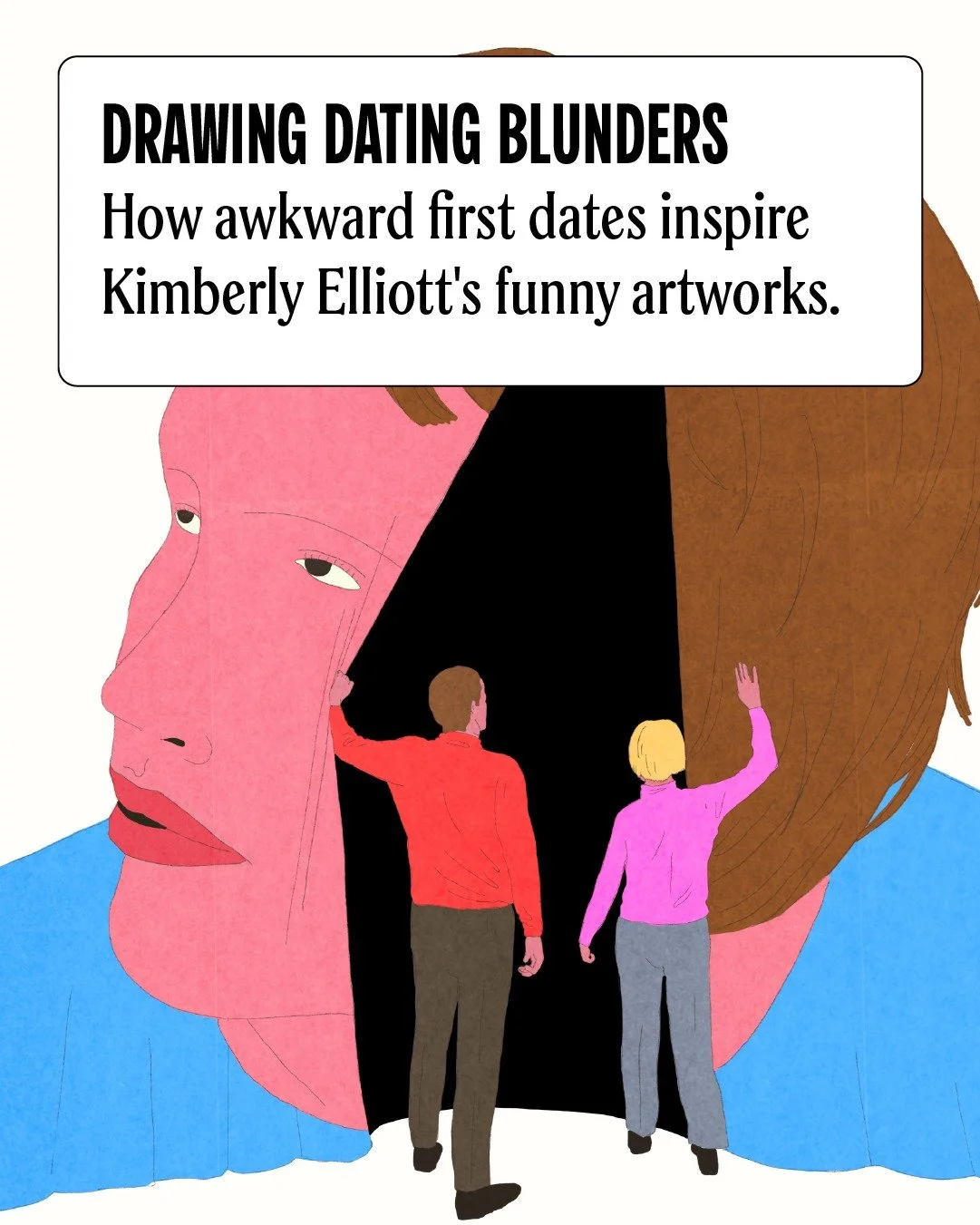 Love, laughter and literal pole-vaulting into conclusions 😅💘 &mdash; Kimberly Elliott turns dating blunders into art we all recognise. 👀 Lovely stuff @linesbyher 

#relatable #illustrationinspo