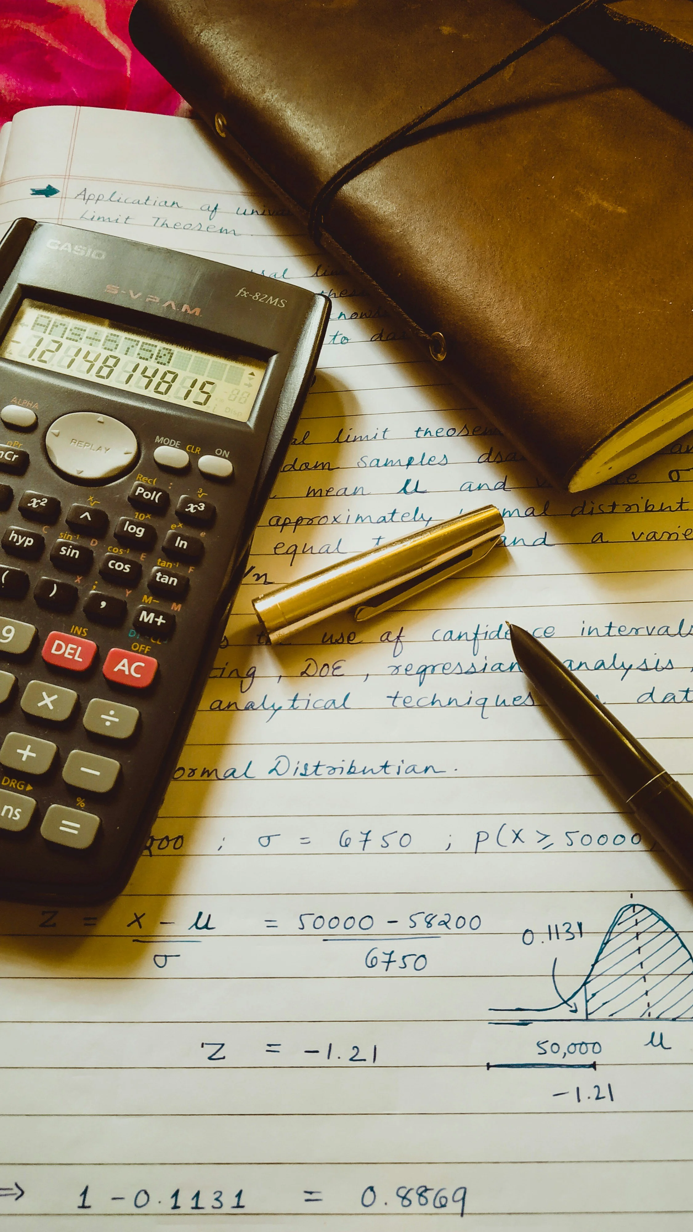 A student's math notes
