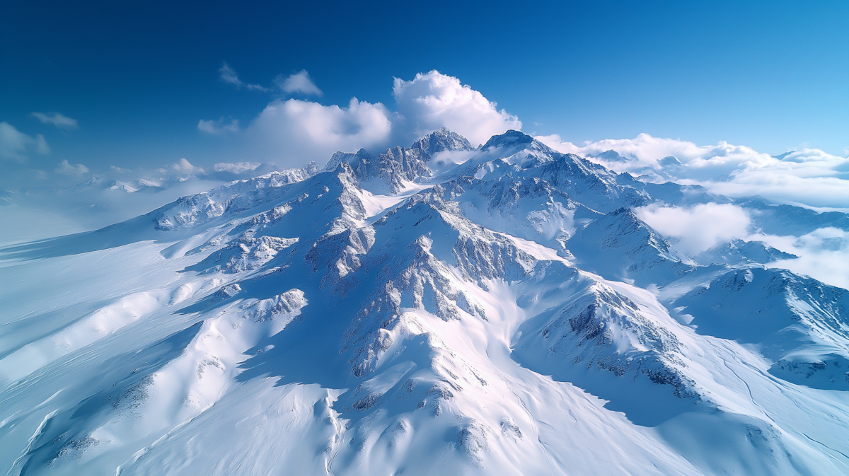 Snow-Capped Mountain Range Aerial View.png