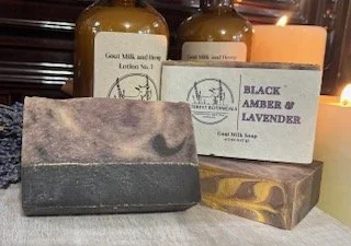 Black Amber and Lavender Goat Milk Soap