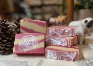 Candy Cane Goat Milk Soap – Limited Holiday Edition